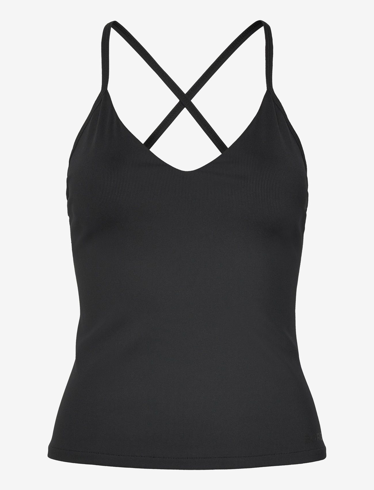 Björn Borg - STUDIO RIBBED STRAP TANK TOP - Õlapaeltega pluusid - black beauty - 0