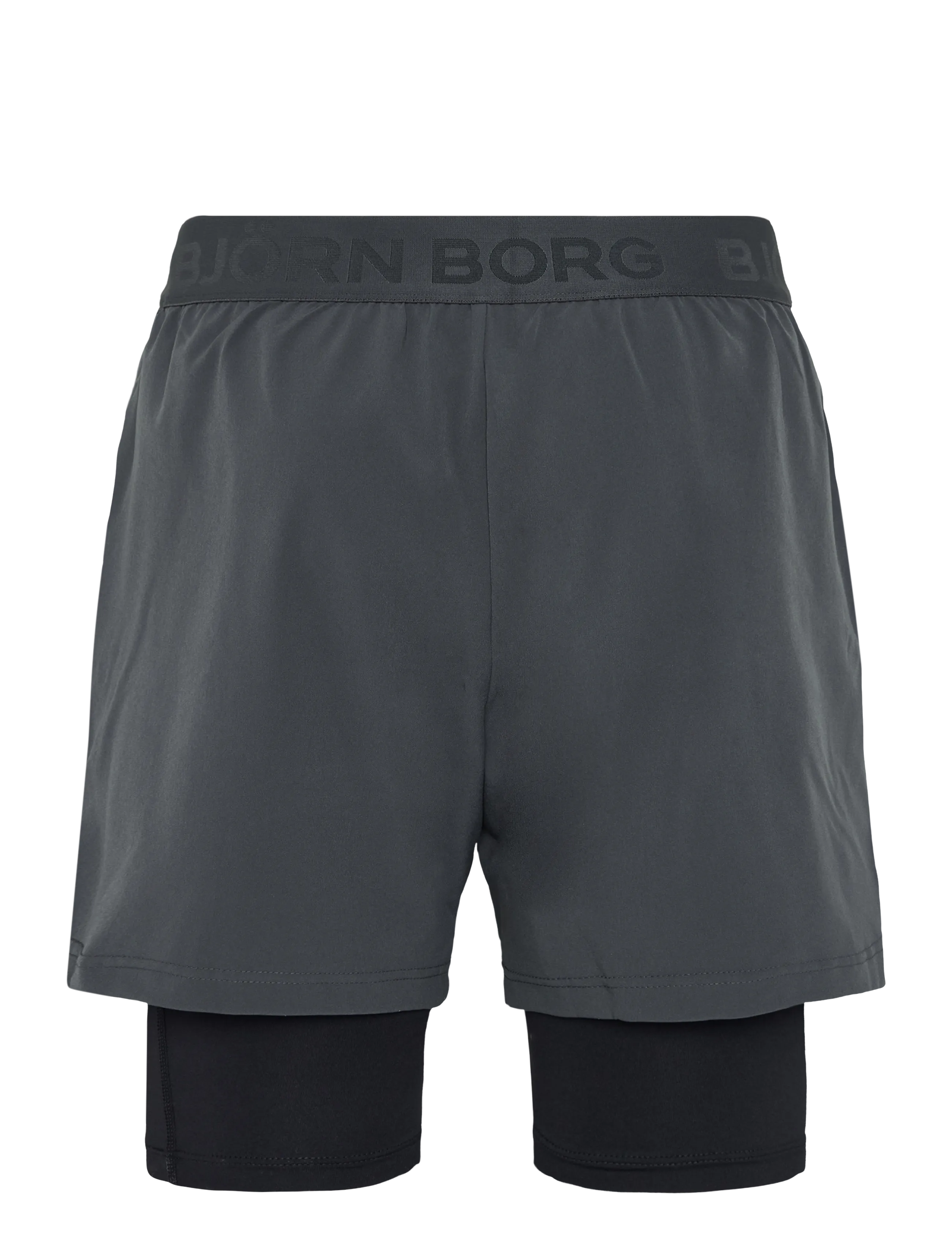 Björn Borg - BORG 2 IN 1 SHORTS - träningsshorts - asphalt - 1