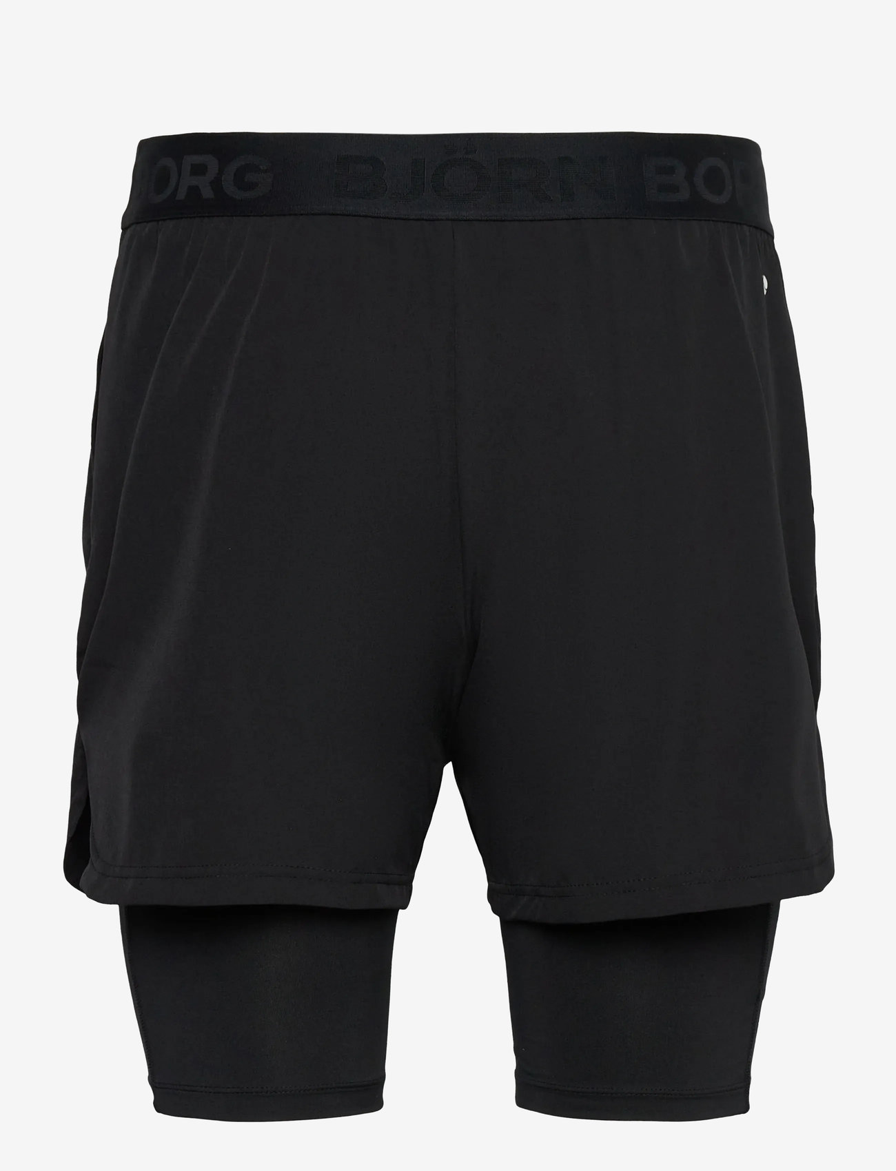 Björn Borg - BORG 2 IN 1 SHORTS - trainingsshorts - black beauty - 1