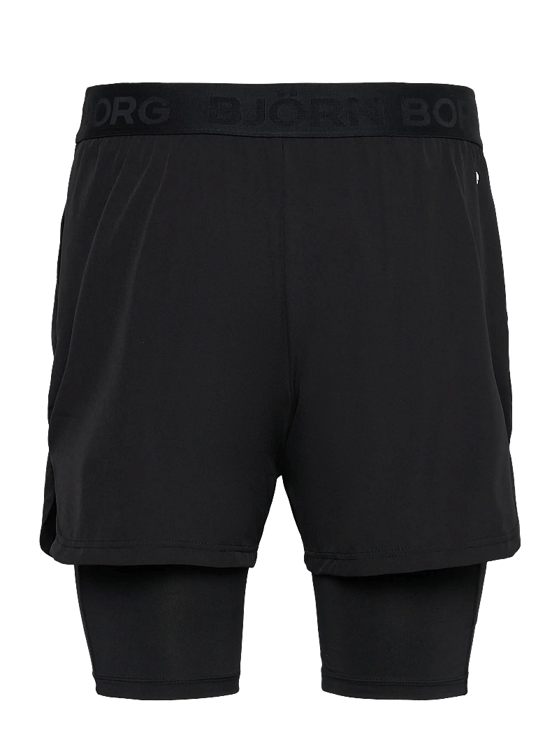 Björn Borg - BORG 2 IN 1 SHORTS - träningsshorts - black beauty - 1