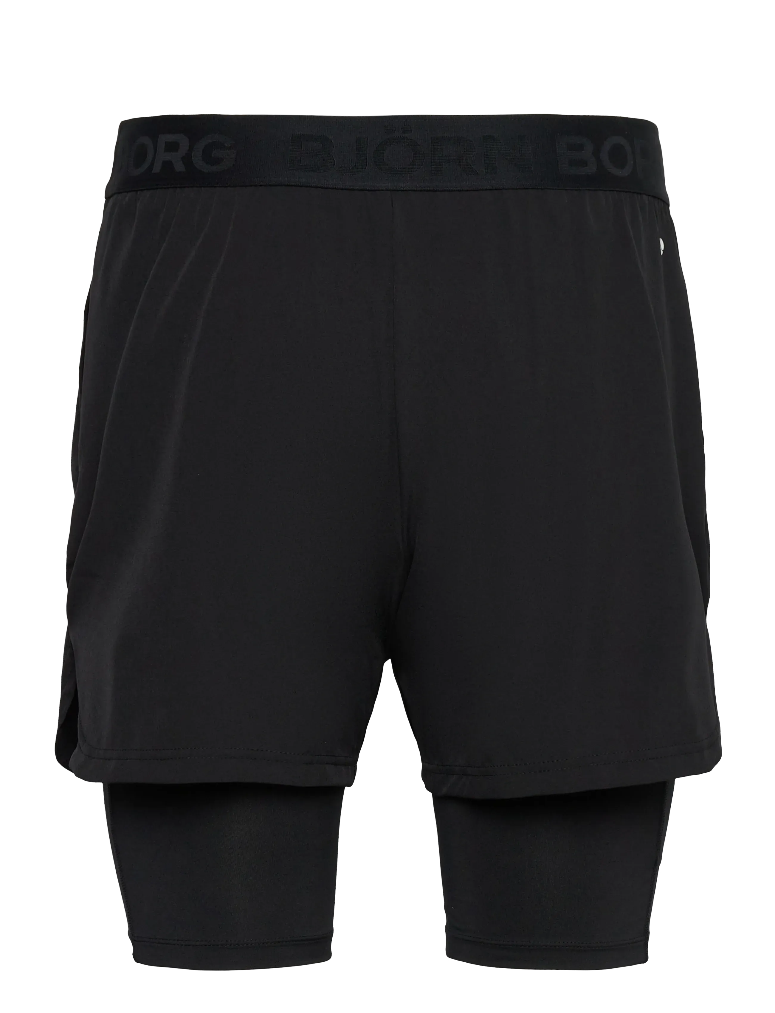 Björn Borg - BORG 2 IN 1 SHORTS - trainingsshorts - black beauty - 1