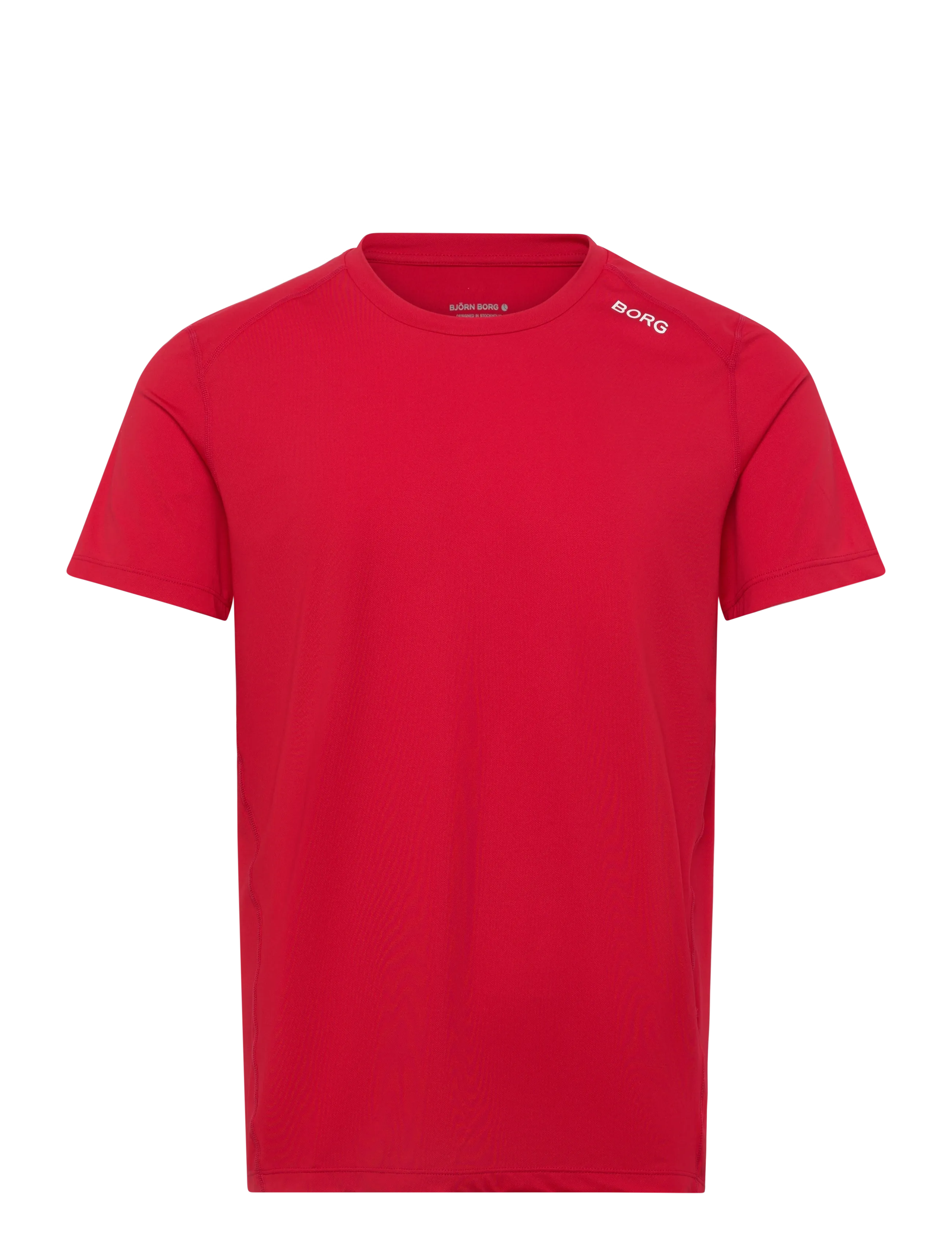 Björn Borg BORG ATHLETIC T-SHIRT - T-shirts - LYCHEE / red