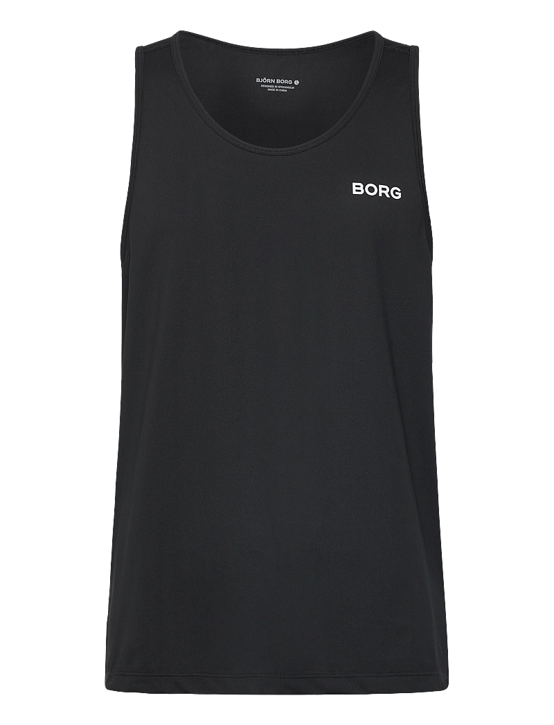 Björn Borg - BORG ATHLETIC TANK - toppe & t-shirts - black beauty - 0