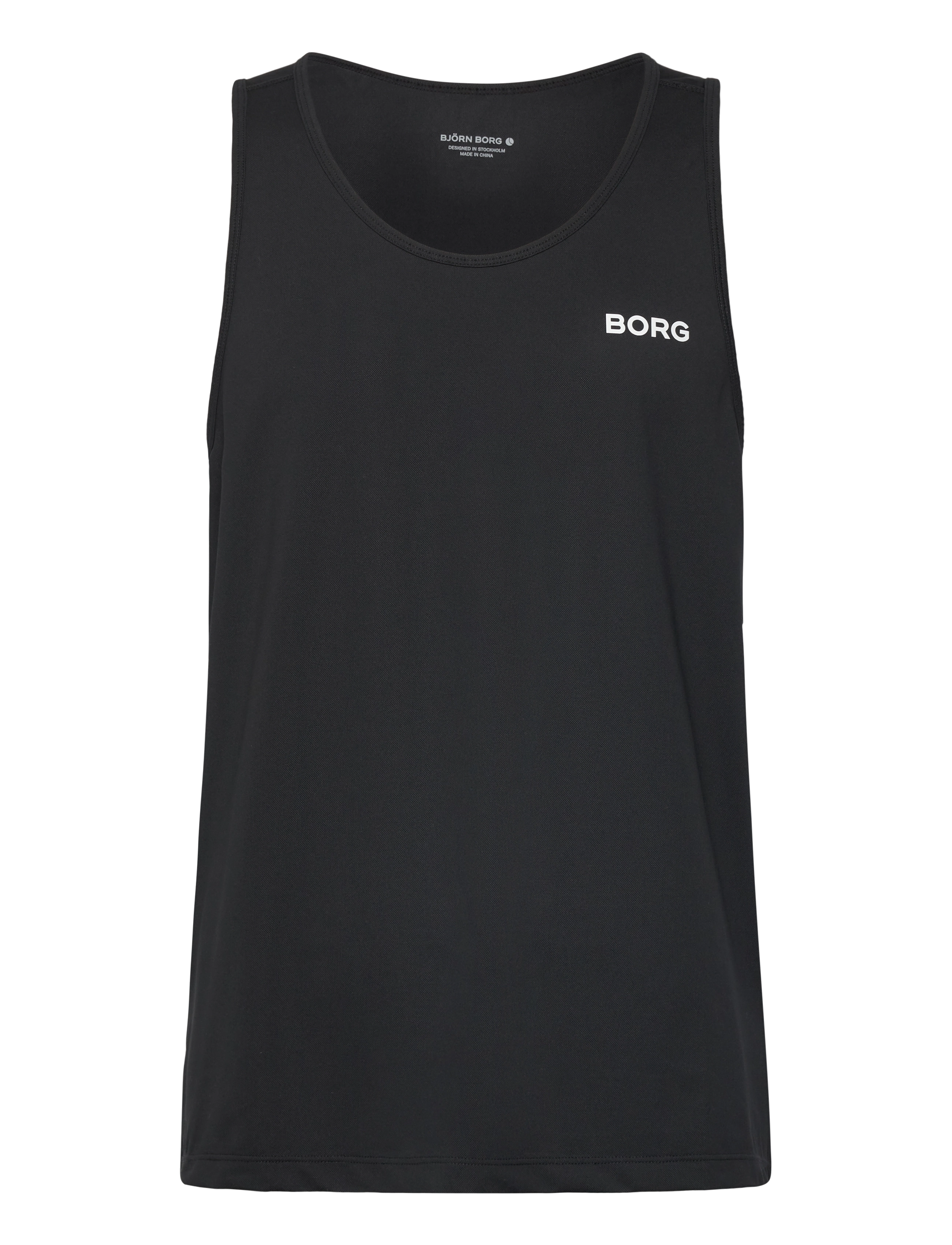 Björn Borg - BORG ATHLETIC TANK - toppar & t-shirts - black beauty - 0