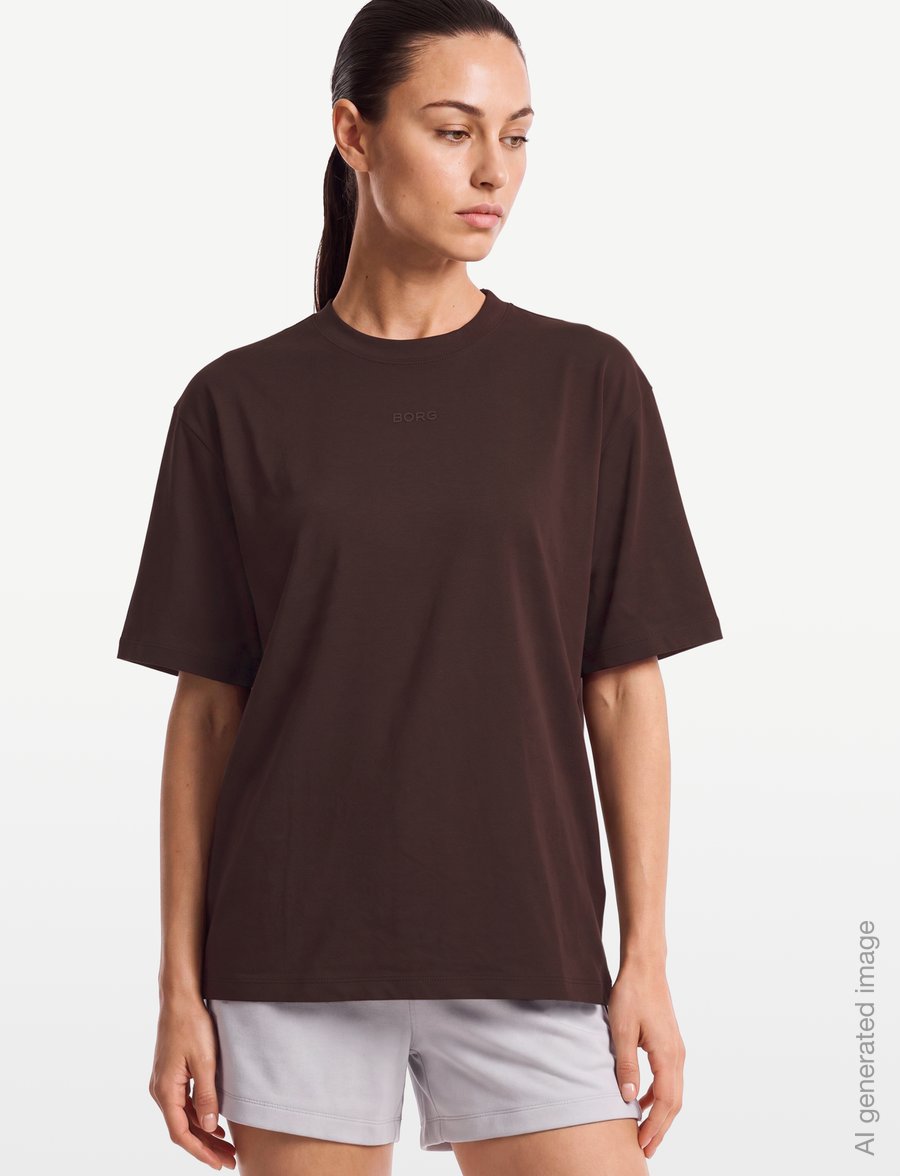 Björn Borg - STUDIO OVERSIZED T-SHIRT - t-shirts - coffee bean - 3