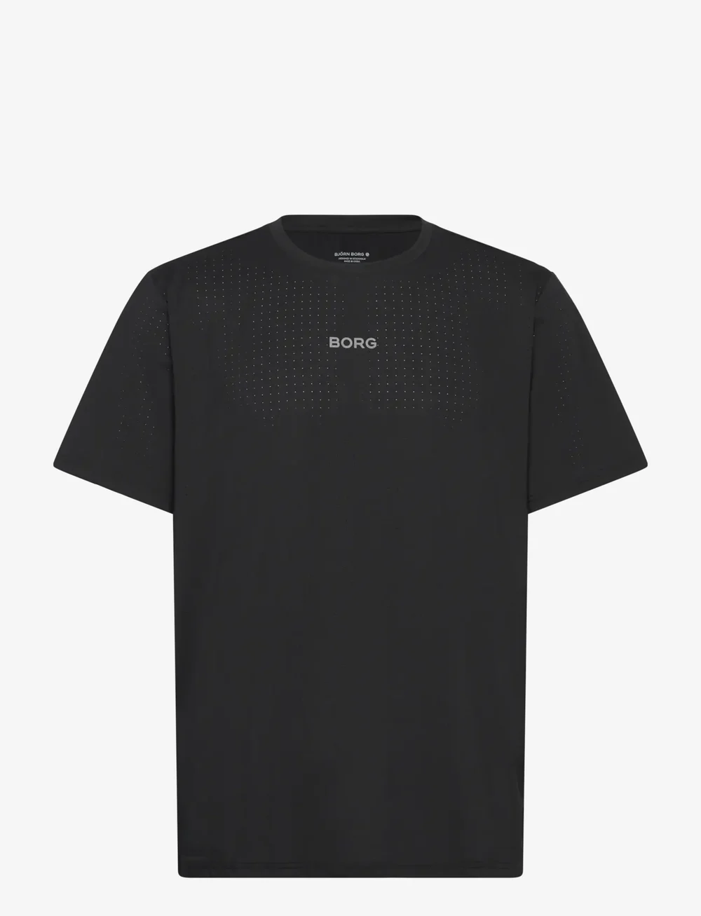 Björn Borg - BORG PERFORMANCE PERFORATED T-SHIRT - t-shirts - black beauty - 0
