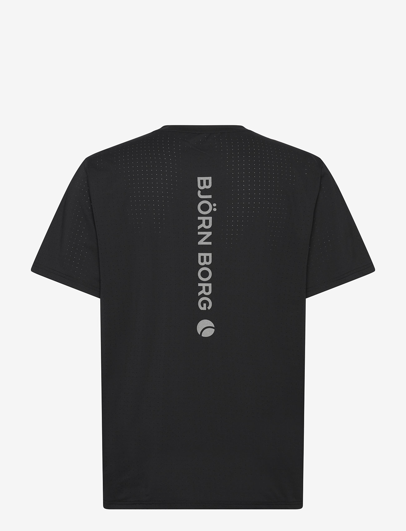 Björn Borg - BORG PERFORMANCE PERFORATED T-SHIRT - kurzärmelige - black beauty - 1