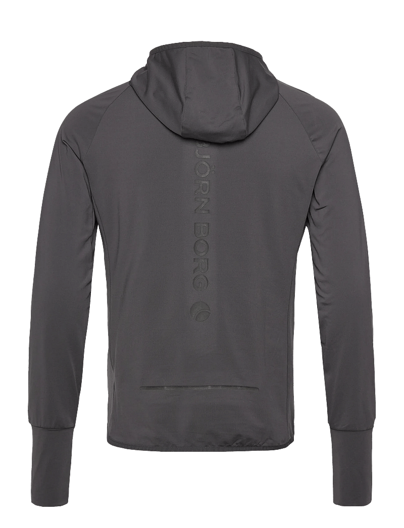 Björn Borg - BORG PERFORMANCE MID LAYER HOOD - fleece & midlayer - asphalt - 1