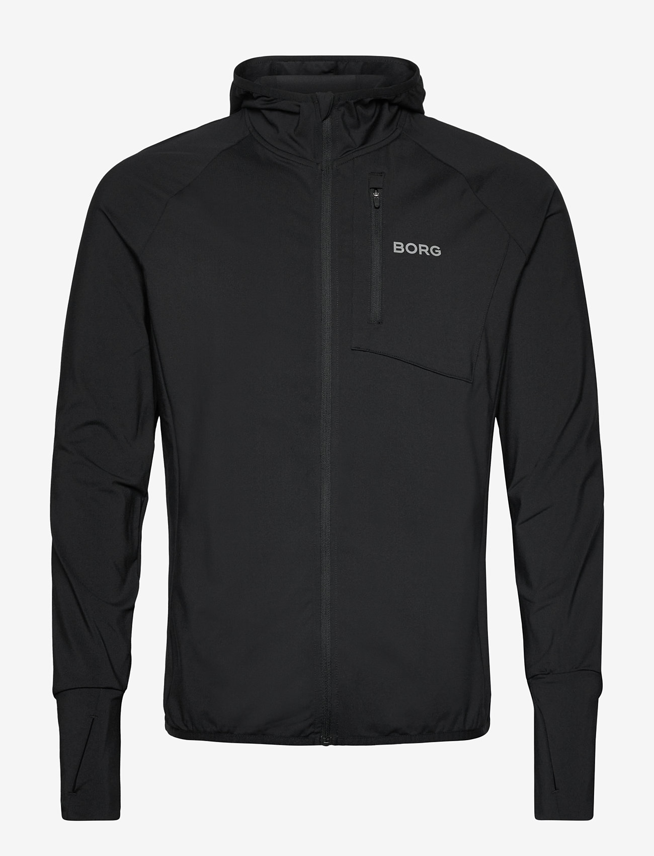 Björn Borg - BORG PERFORMANCE MID LAYER HOOD - fleece - black beauty - 0