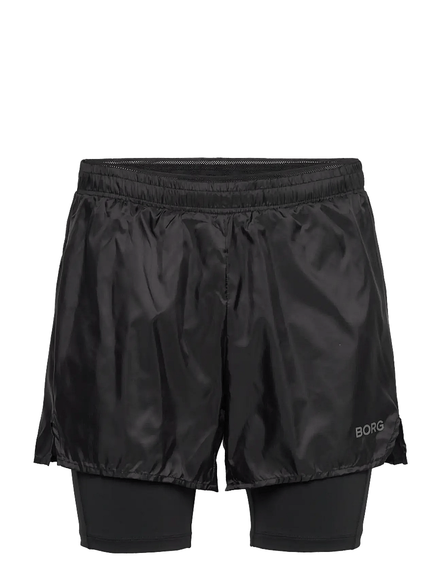 Björn Borg - BORG PERFORMANCE SHORTS 2 IN 1 - laufshorts - black beauty - 0