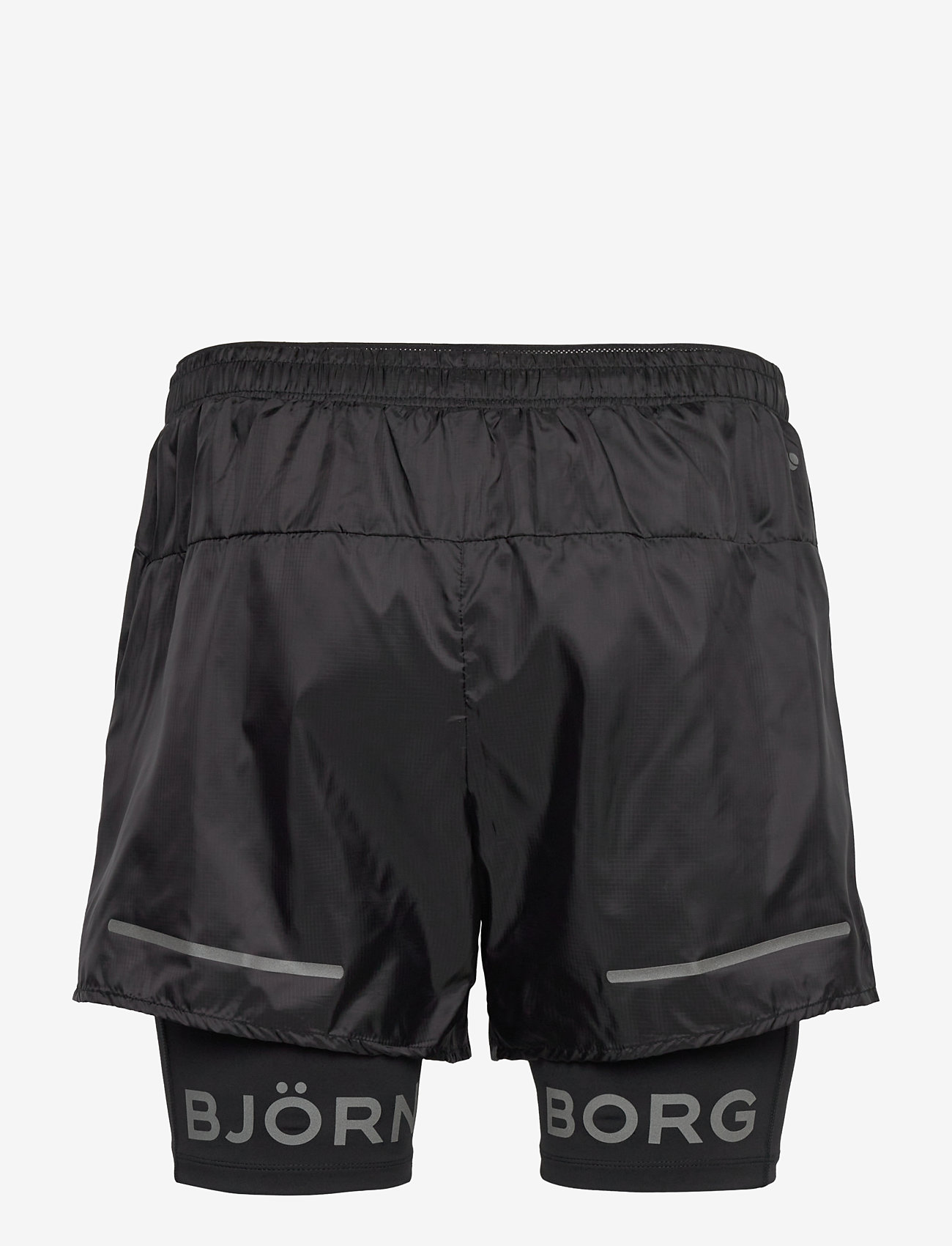 Björn Borg - BORG PERFORMANCE SHORTS 2 IN 1 - laufshorts - black beauty - 1