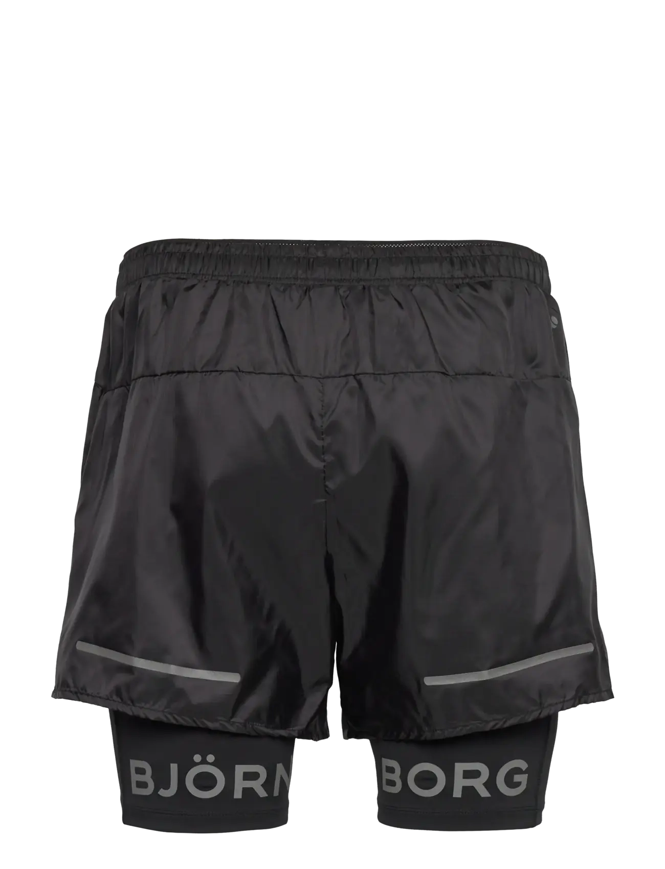 Björn Borg - BORG PERFORMANCE SHORTS 2 IN 1 - laufshorts - black beauty - 1