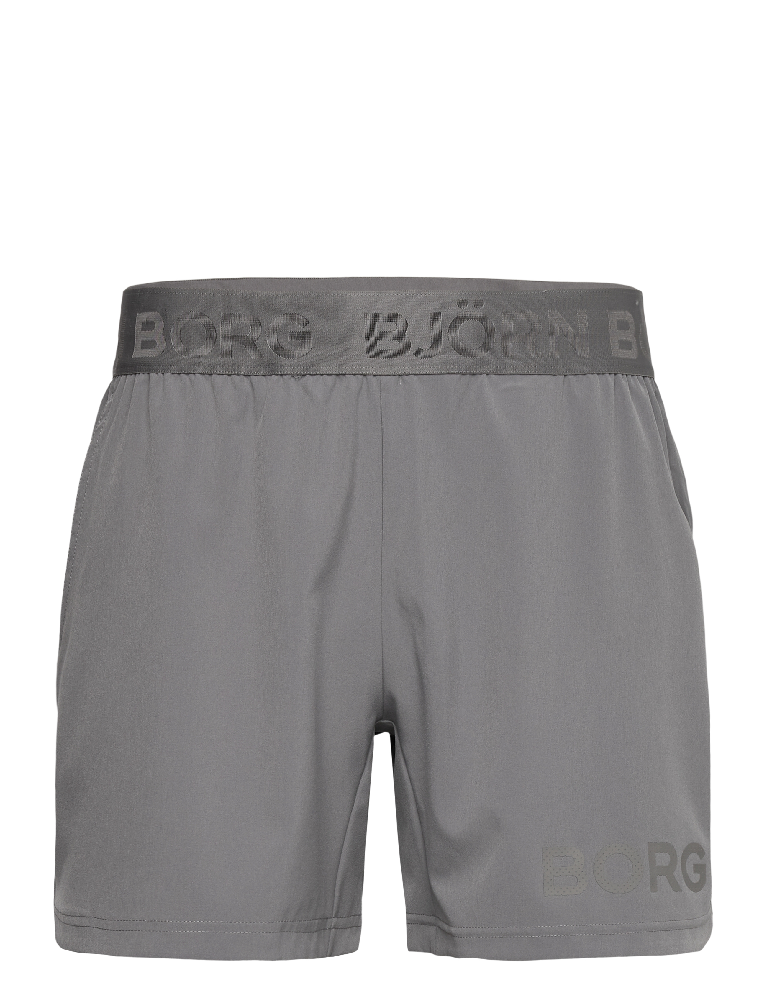 Björn Borg BORG 6" SHORTS - Sportshorts - BRUSHED NICKEL / white