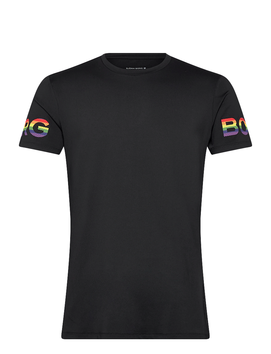 Björn Borg - BORG T-SHIRT - tops & t-shirts - black beauty - 0