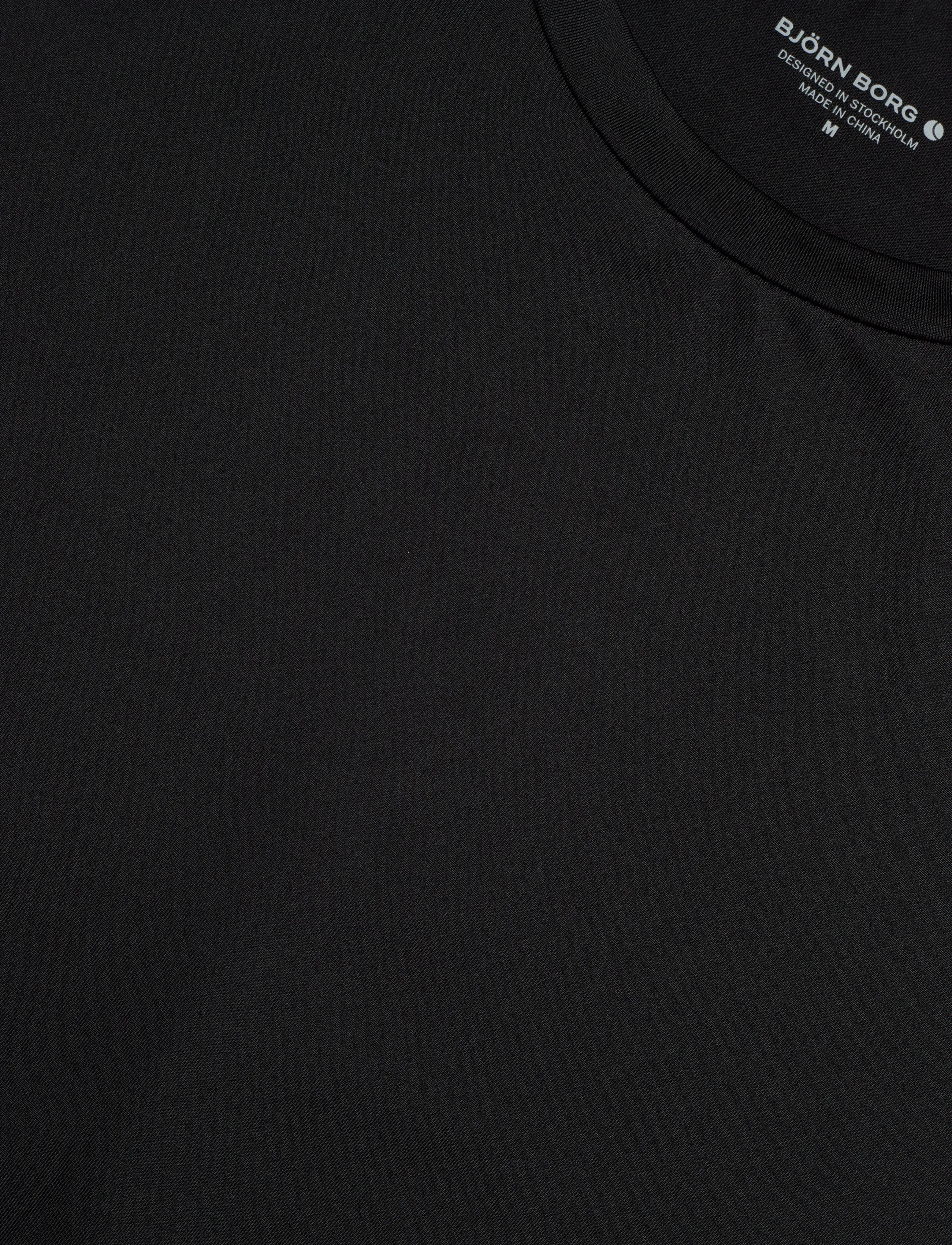 Björn Borg - BORG T-SHIRT - t-shirts - black beauty - 4