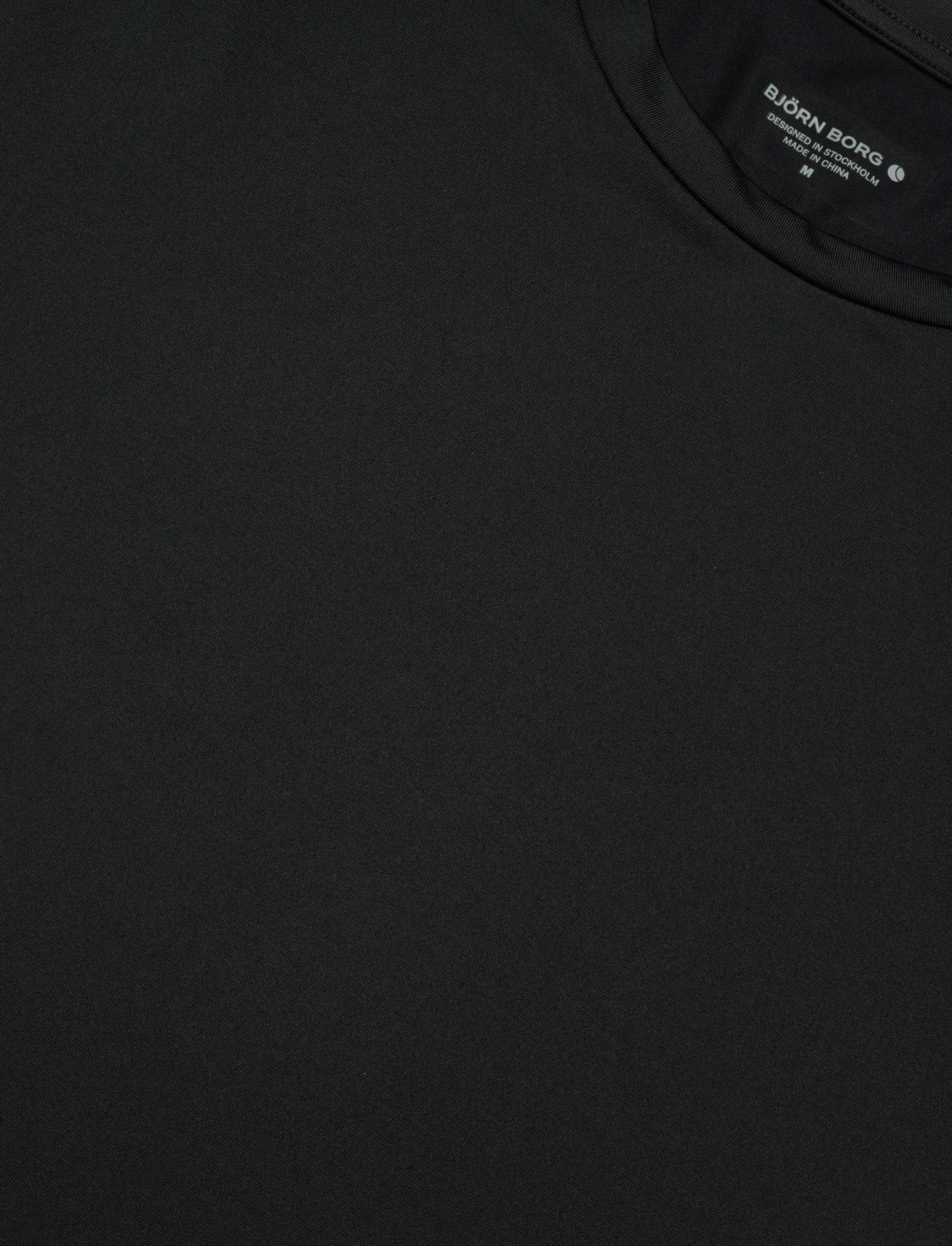 Björn Borg - BORG T-SHIRT - t-shirts - black beauty - 2