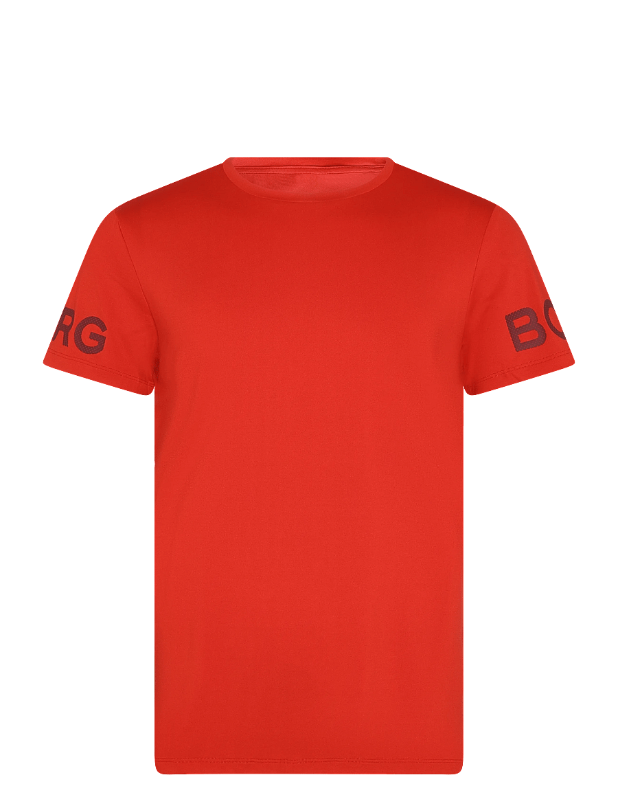 Björn Borg - BORG T-SHIRT - tops & t-shirts - flame scarlet - 0