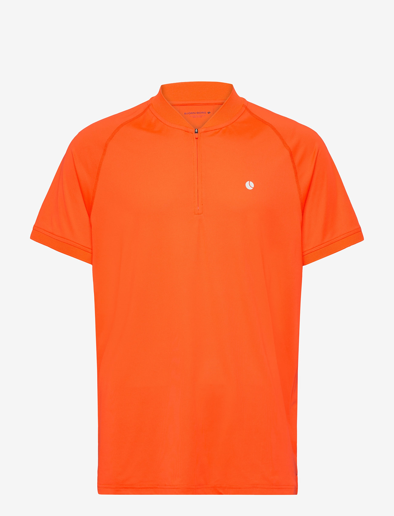 Björn Borg - ACE ZIP POLO SHIRT - t-shirts - shocking orange - 0