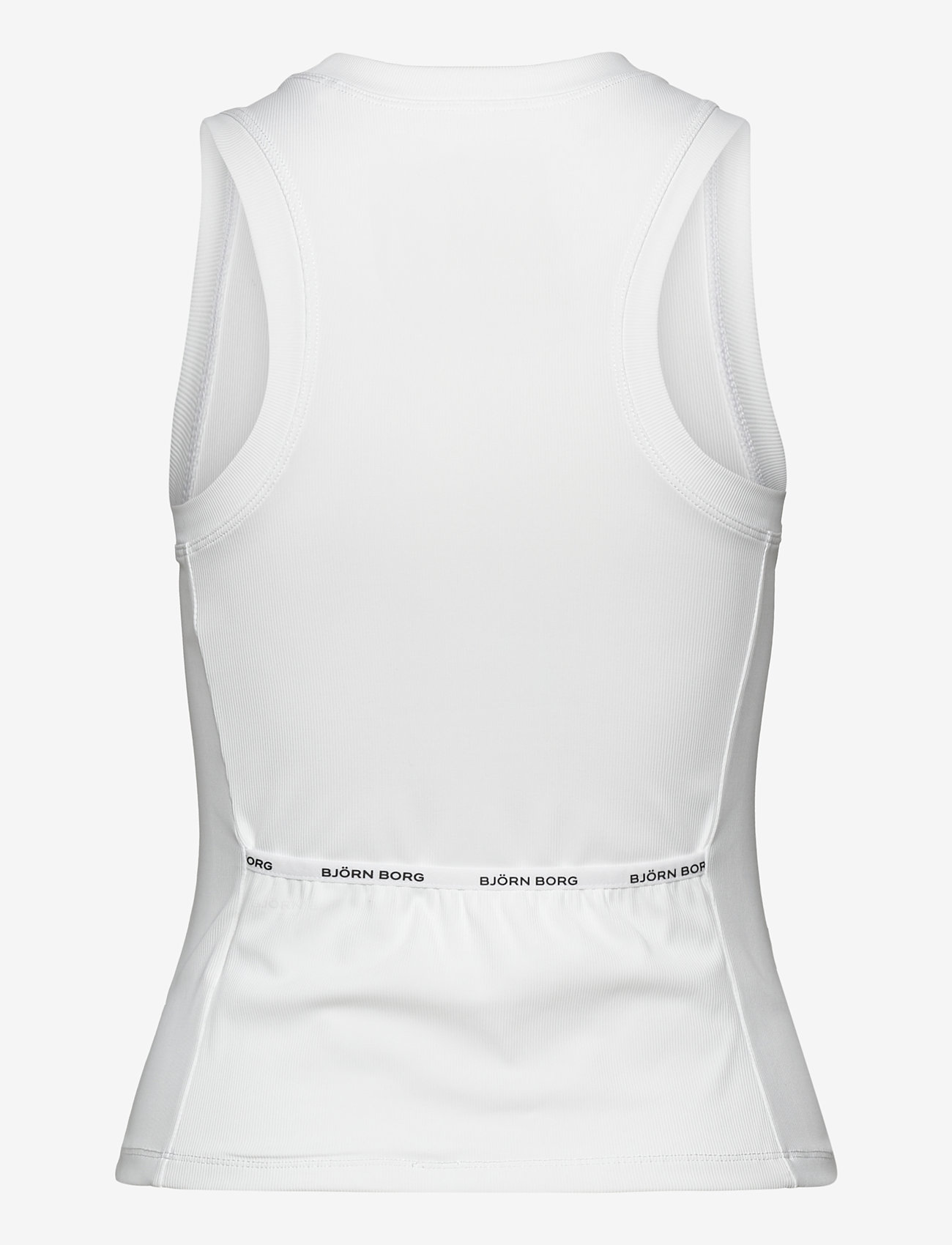 Björn Borg - ACE POCKET RIBBED TANK TOP - Õlapaeltega pluusid - brilliant white - 1