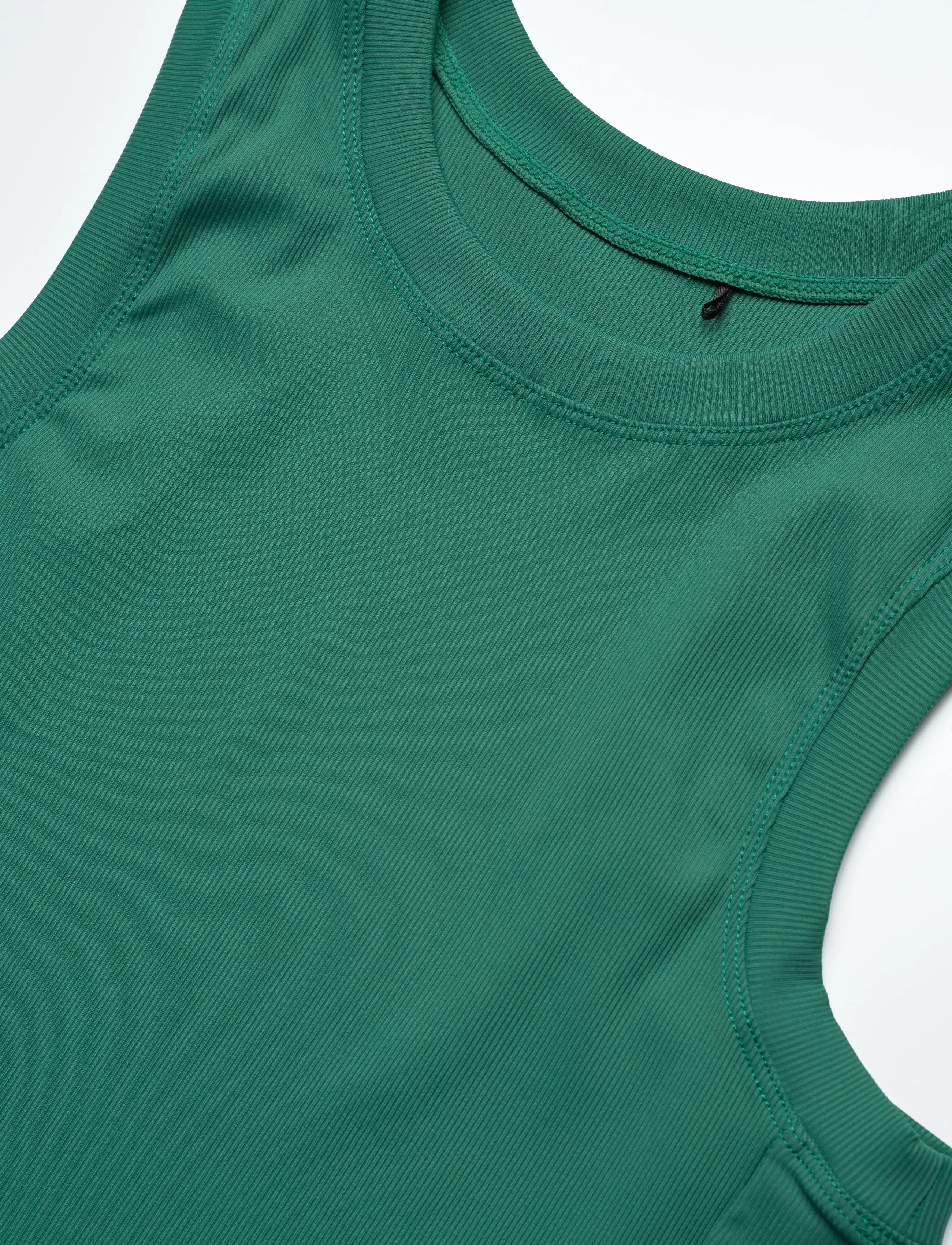 Björn Borg - ACE POCKET RIBBED TANK TOP - tank tops - posy green - 2