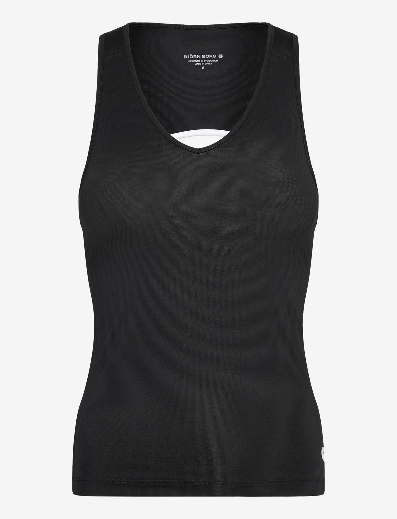 Björn Borg - ACE V NECK TANK TOP - tanktops - black beauty - 0