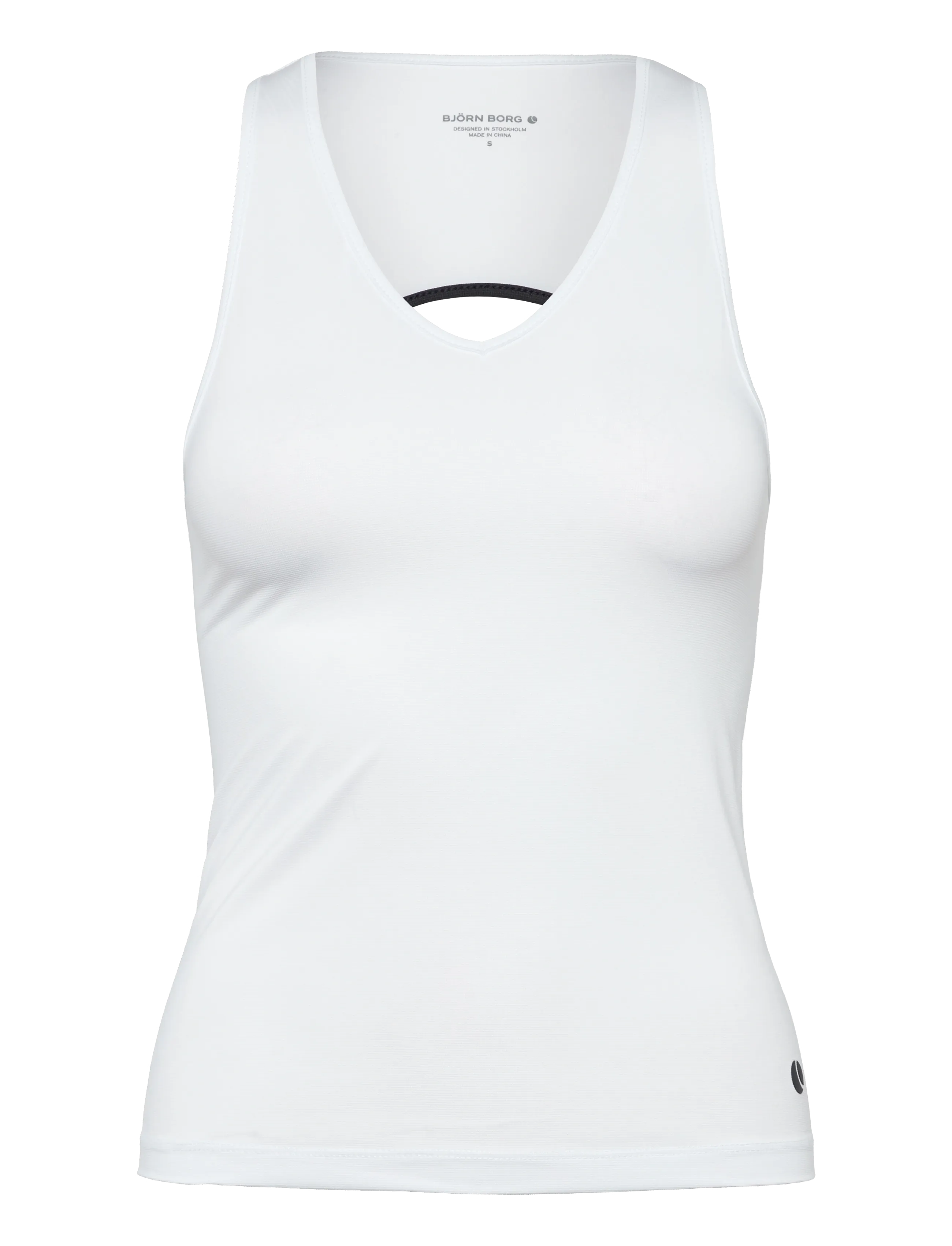 BJÖRN BORG Ace V Neck Tank Oberteil Weiß - XS - Damen