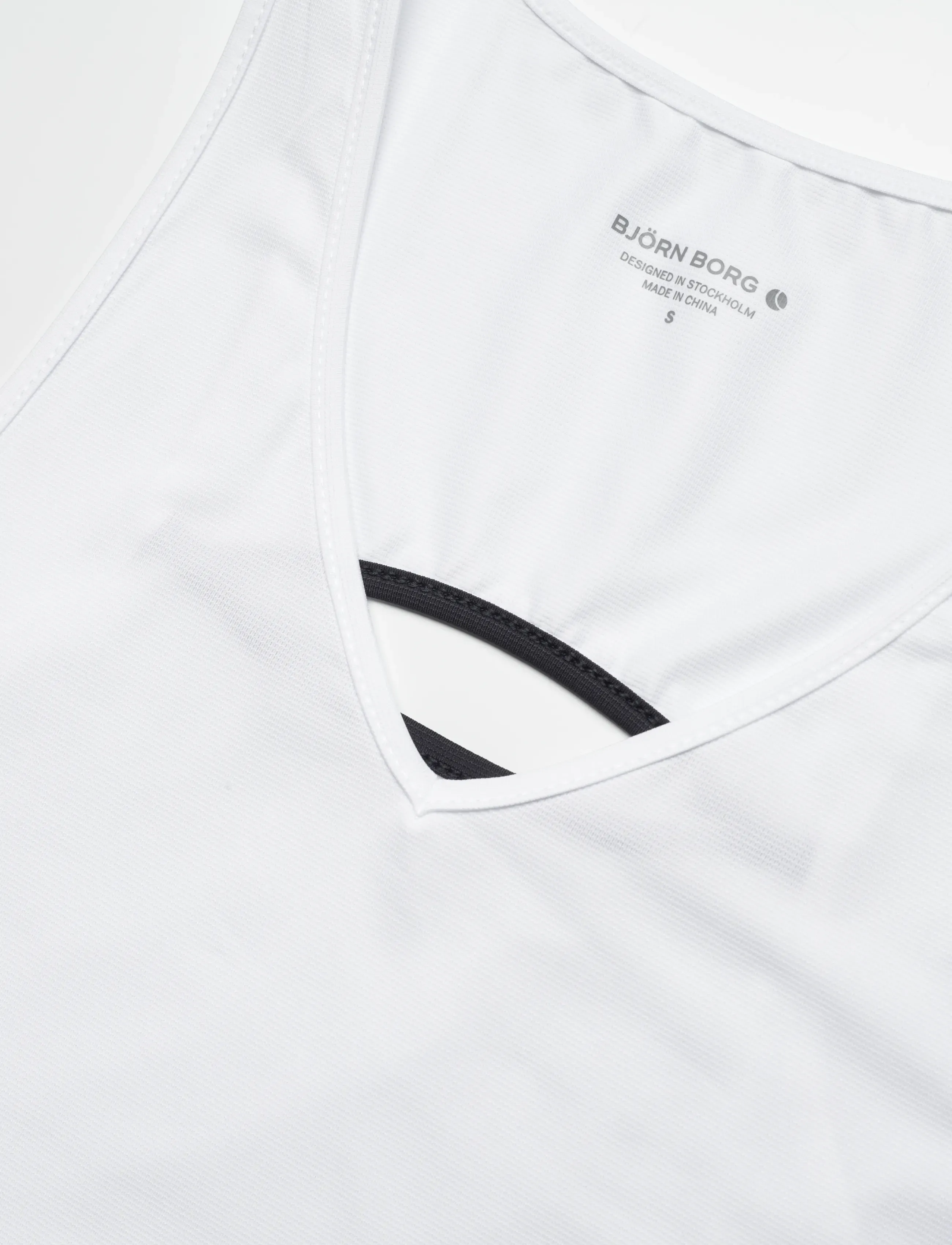 Björn Borg - ACE V NECK TANK TOP - tanktops - brilliant white - 2