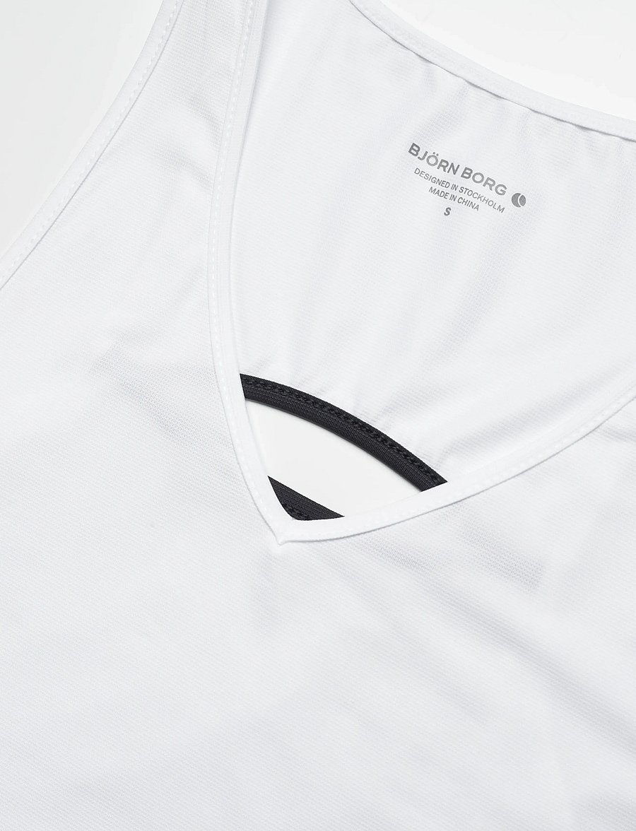Björn Borg - ACE V NECK TANK TOP - tank tops - brilliant white - 2