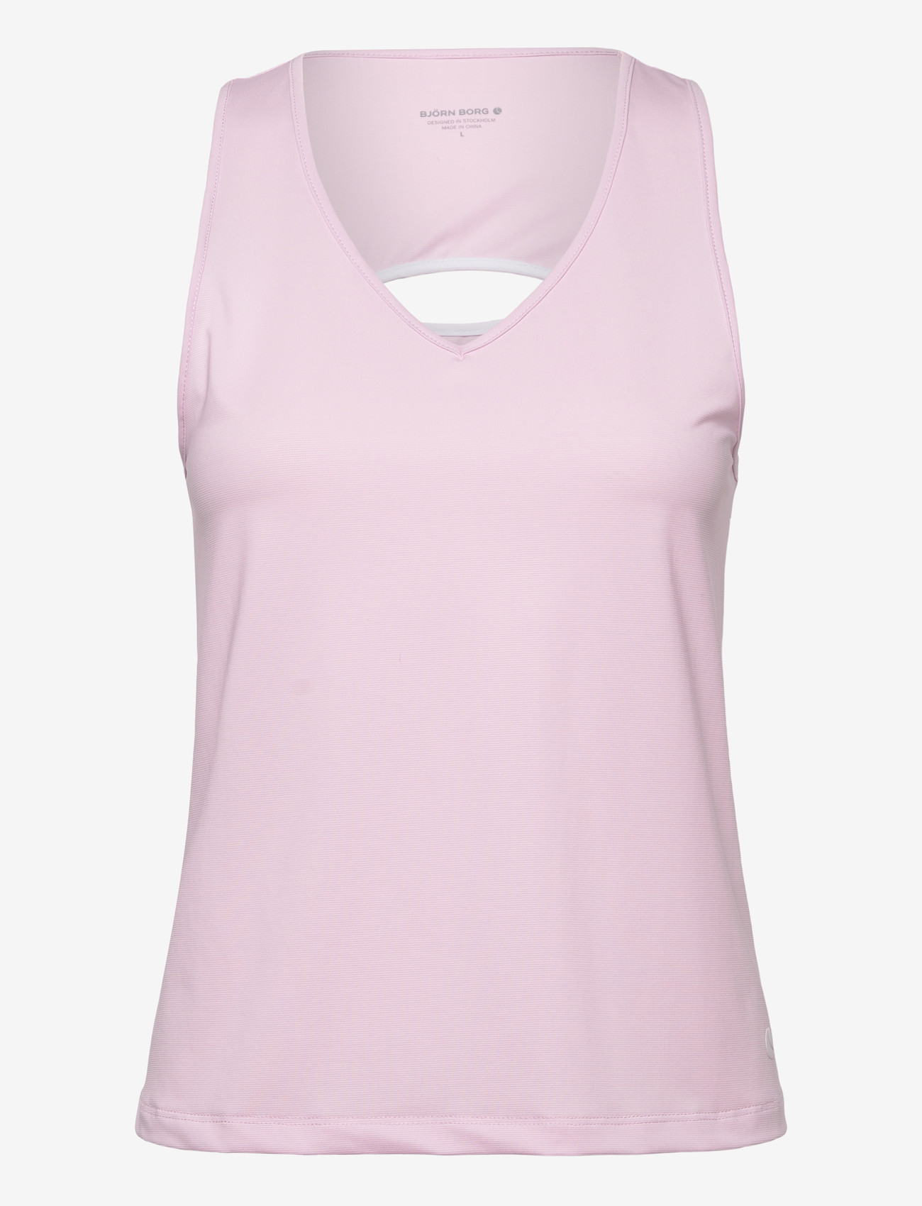 Björn Borg - ACE V NECK TANK TOP - Õlapaeltega pluusid - pink lady - 0