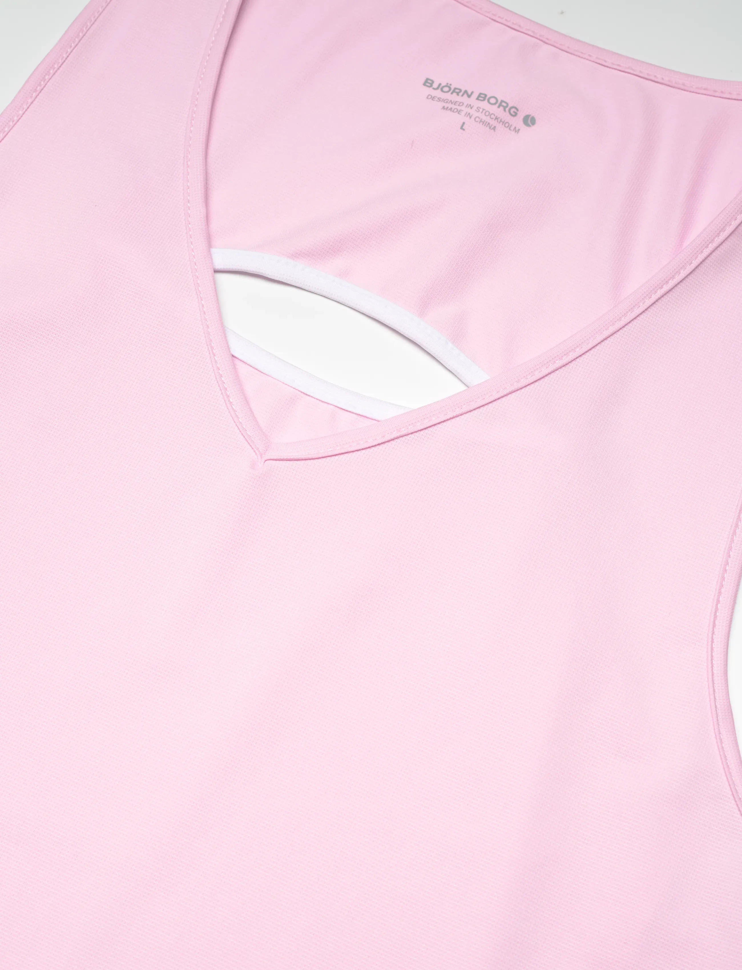 Björn Borg - ACE V NECK TANK TOP - tanktops - pink lady - 2
