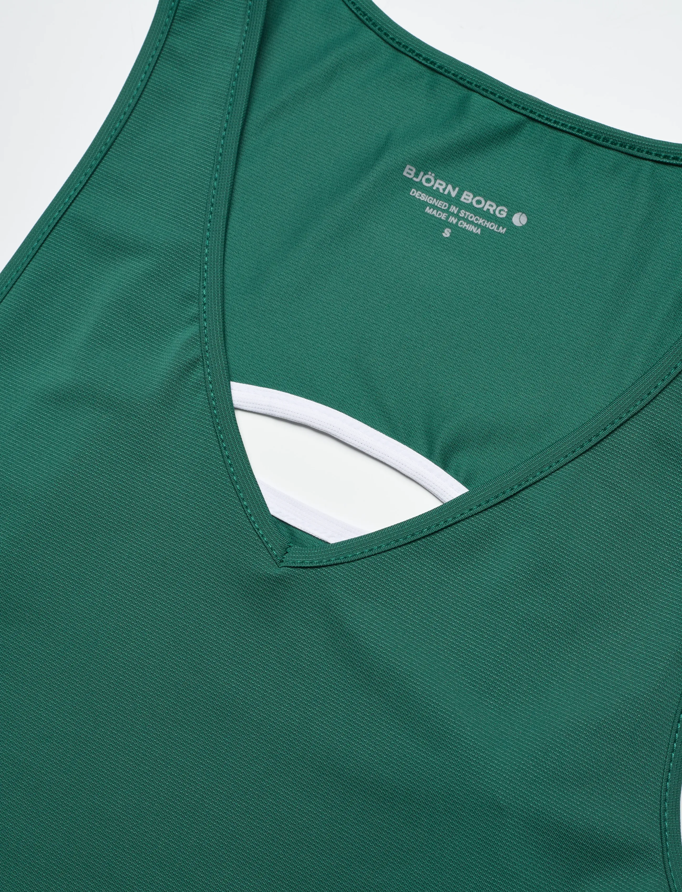 Björn Borg - ACE V NECK TANK TOP - podkoszulki bez rękawów - posy green - 2
