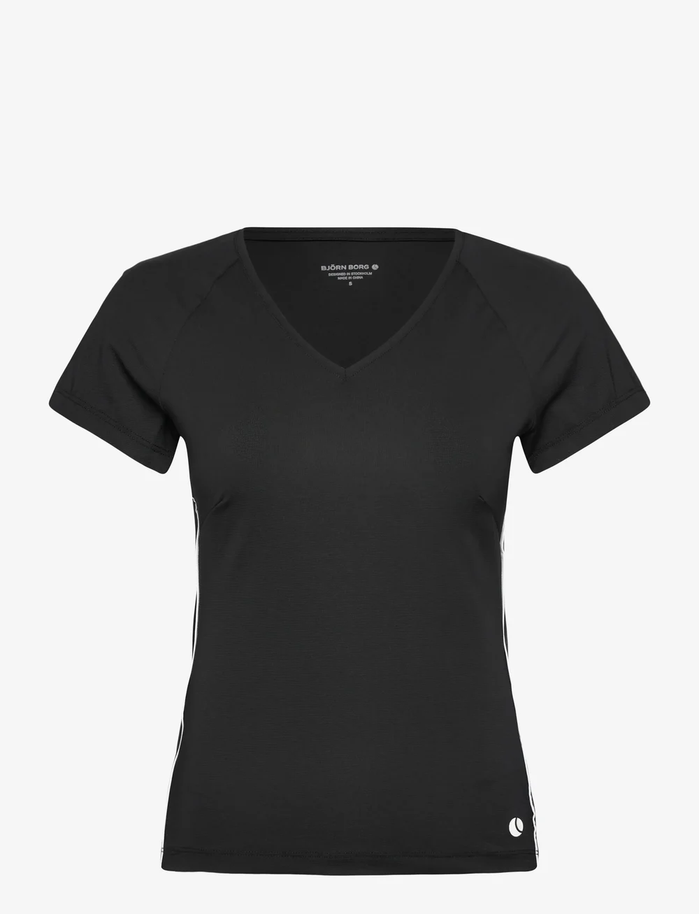 Björn Borg - ACE V-NECK T-SHIRT - t-shirts - black beauty - 0