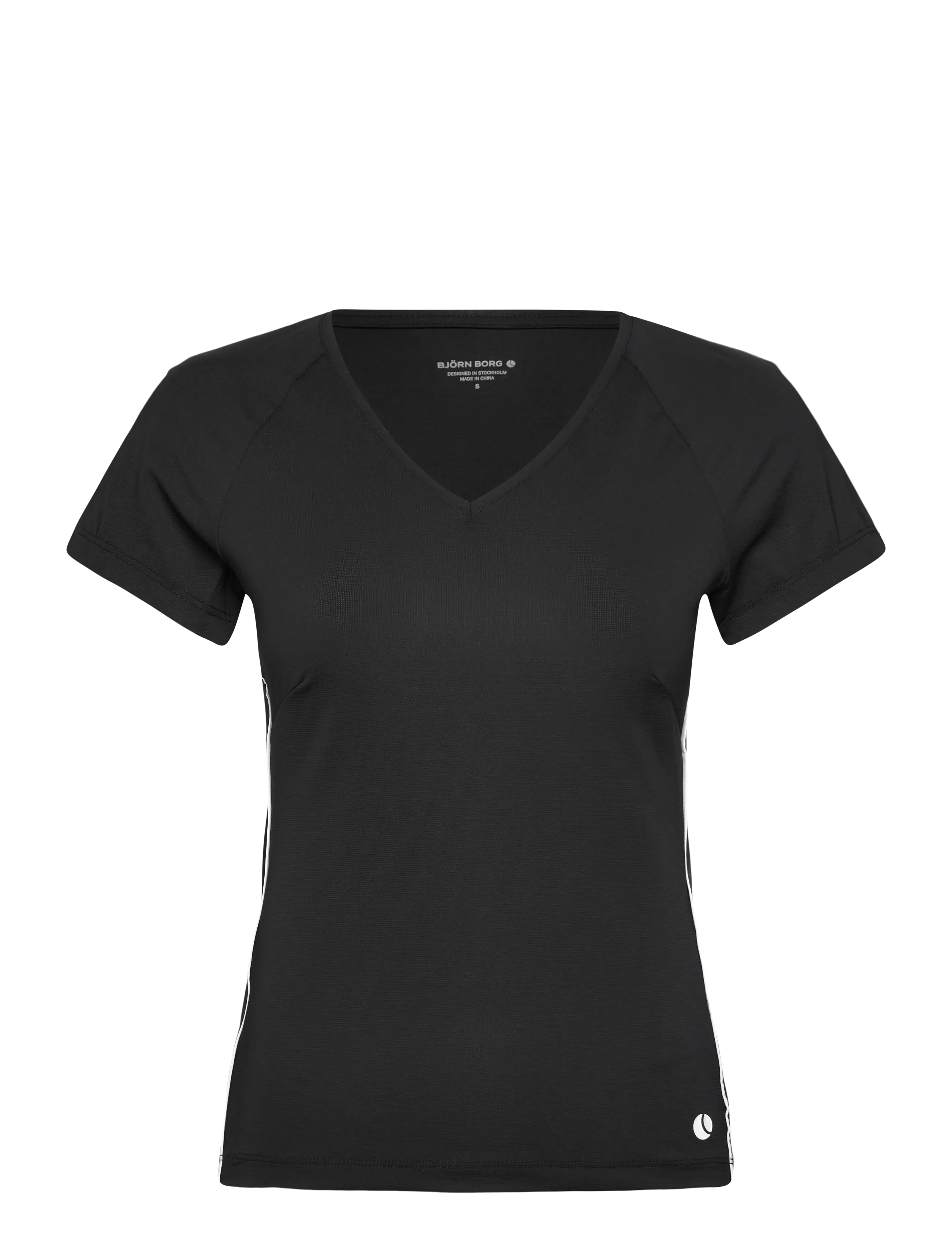 Björn Borg ACE V-NECK T-SHIRT - Björn Borg - BLACK BEAUTY / black