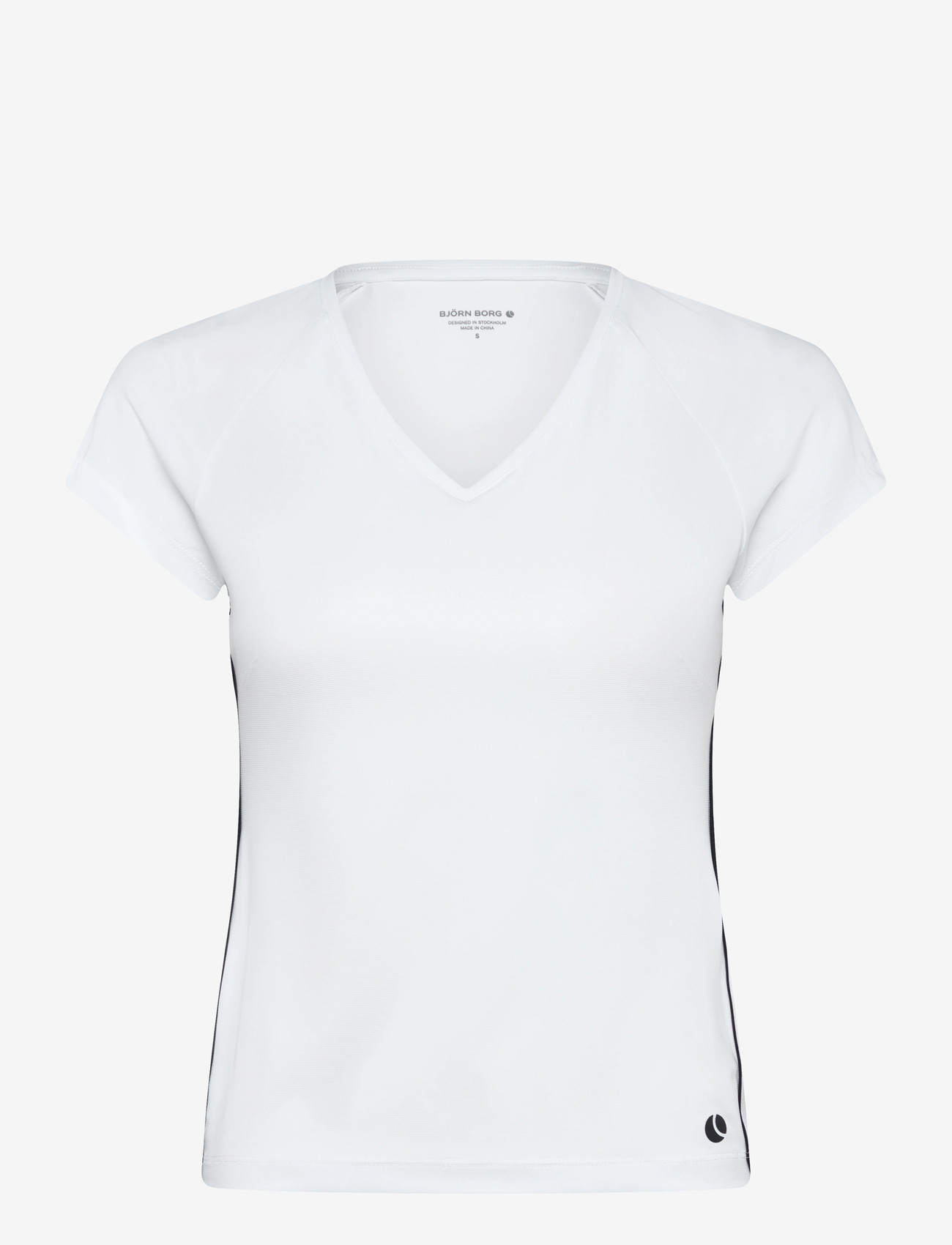Björn Borg - ACE V-NECK T-SHIRT - t-särgid - brilliant white - 0