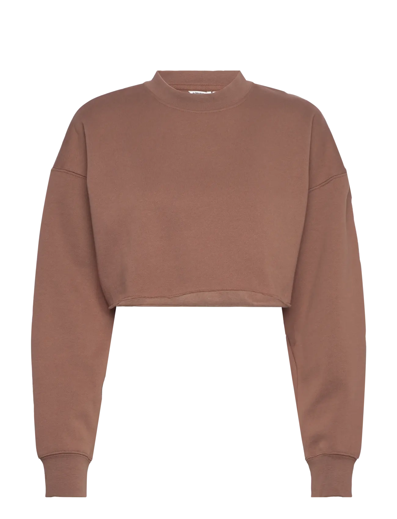 Björn Borg Studio Oversized Cropped Sweatshirt, Kvinder, Oversize Kort Sweatshirt, Brun, Str: M