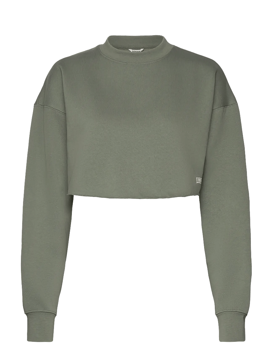 Björn Borg - STUDIO OVERSIZED CROPPED SWEATSHIRT - Överdelar - agave green - 0