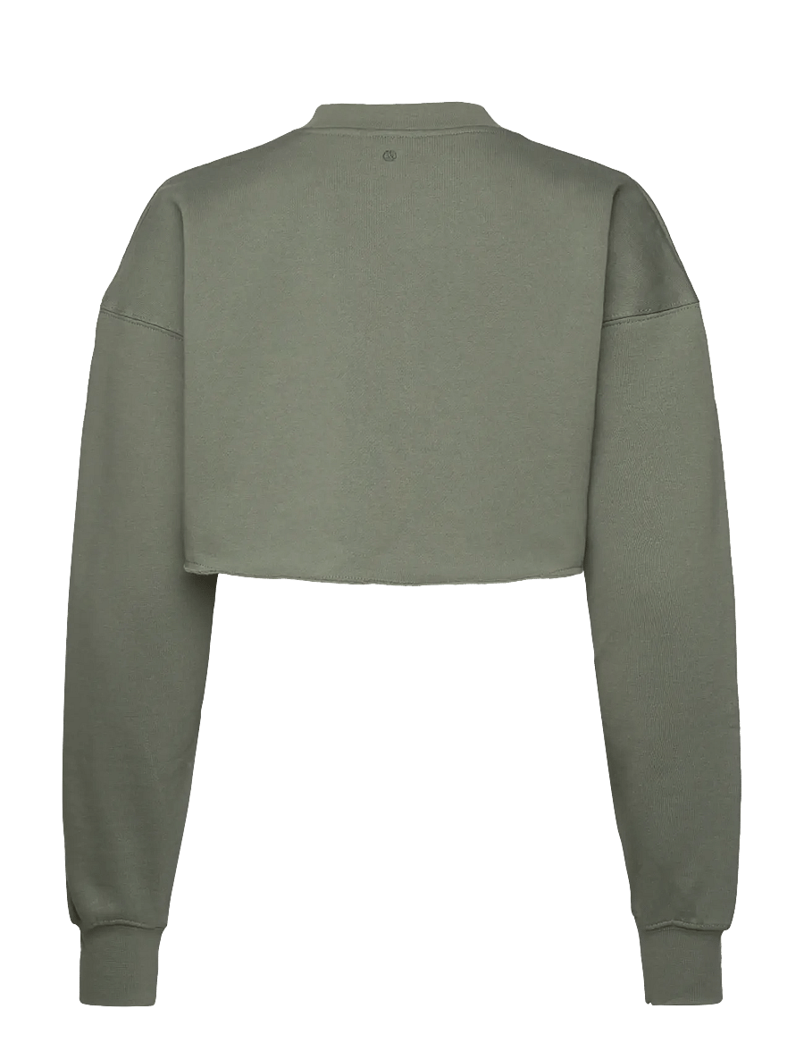 Björn Borg - STUDIO OVERSIZED CROPPED SWEATSHIRT - Överdelar - agave green - 1