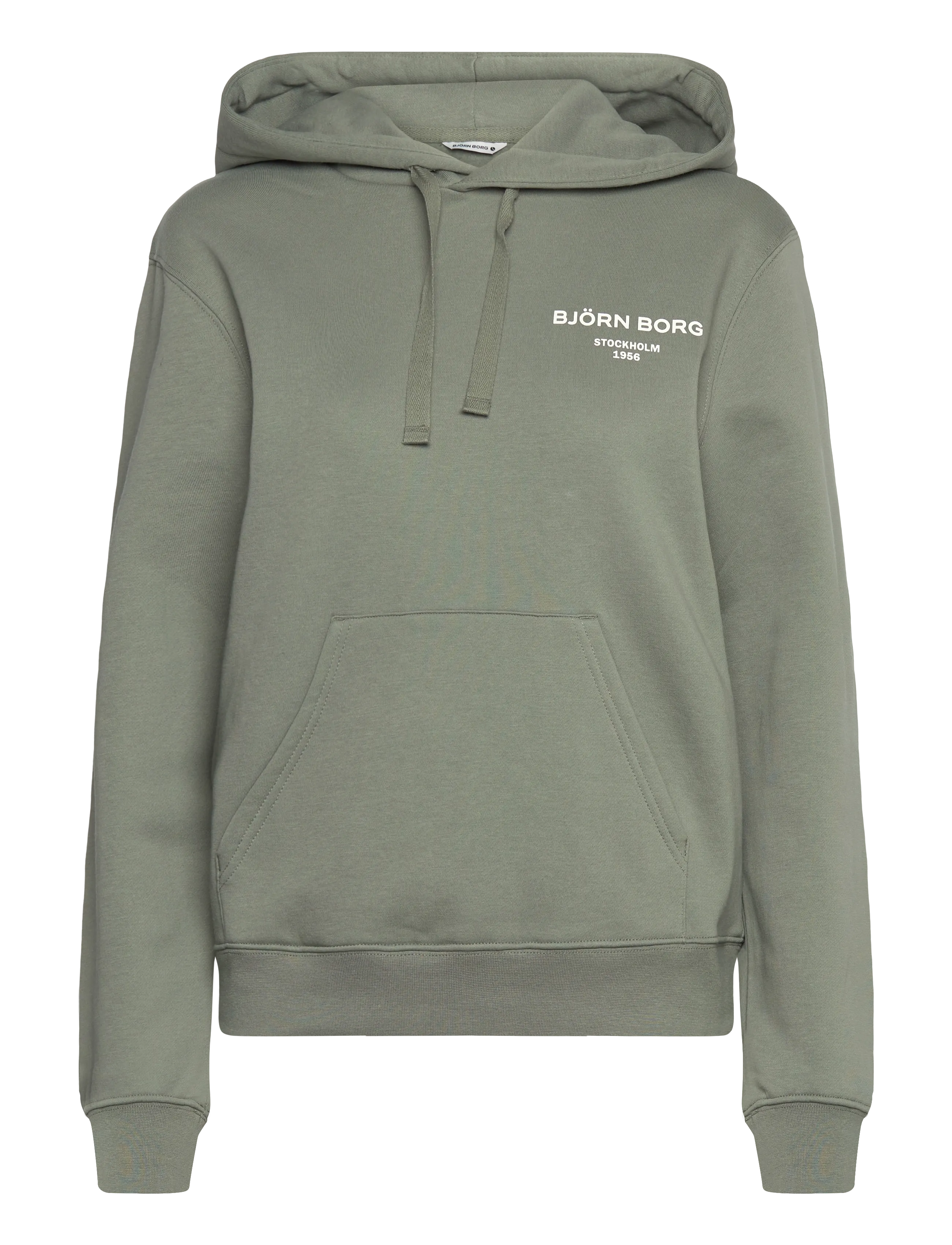 Björn Borg Borg Essential 1 Hoodie, XS, Khaki green, Sport Sweatshirts & Hoodies > Sport Hoodies, Dame