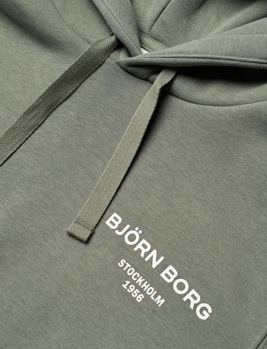 Björn Borg - BORG ESSENTIAL 1 HOODIE - sweatshirts - agave green - 2