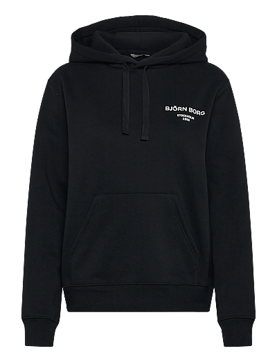 Björn Borg BORG ESSENTIAL 1 HOODIE - Tøj - BLACK BEAUTY / black