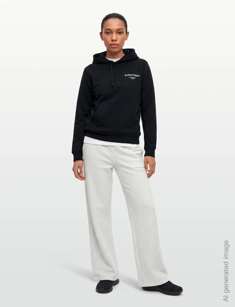 Björn Borg - BORG ESSENTIAL 1 HOODIE - sweatshirts - black beauty - 0