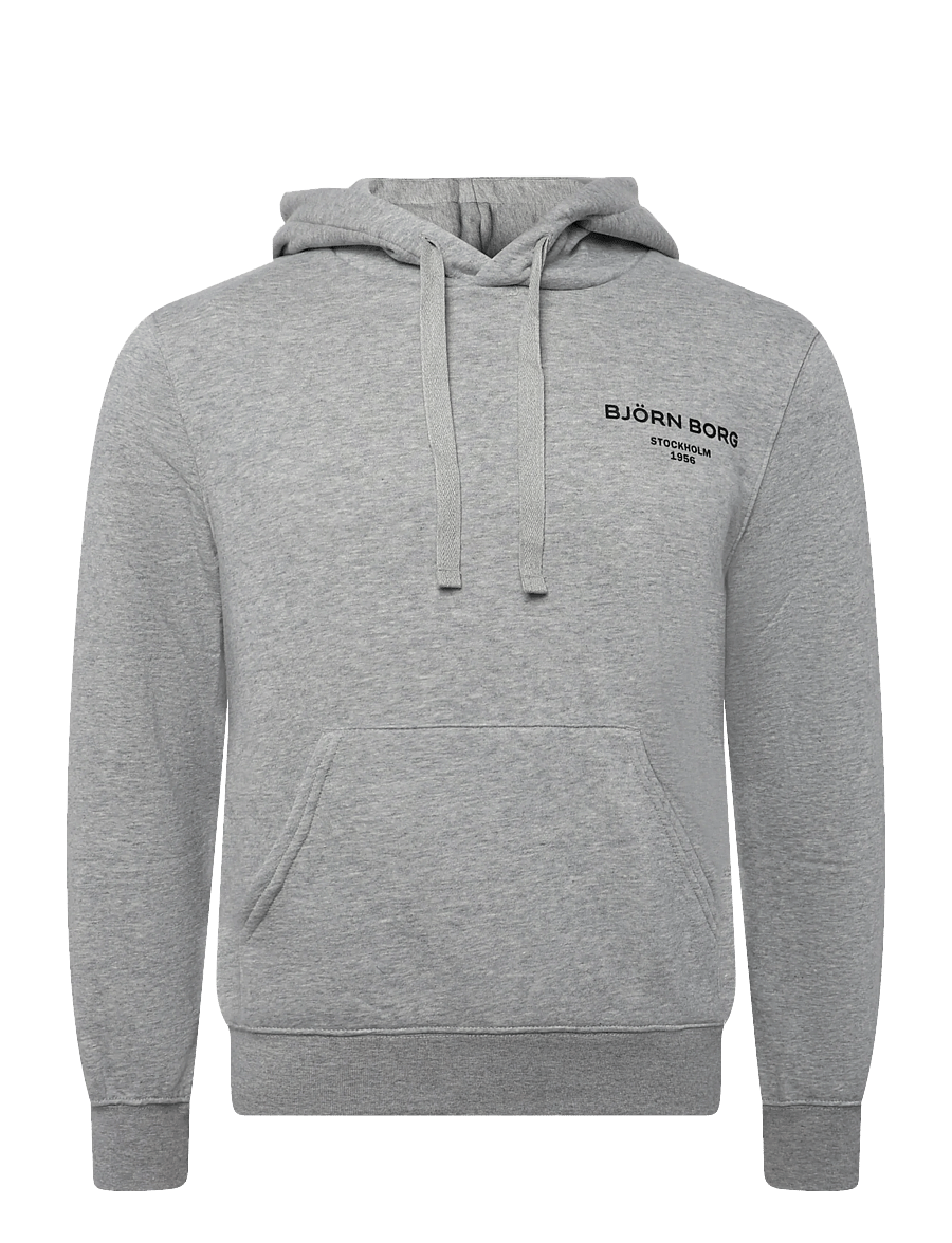 Björn Borg - BORG ESSENTIAL 1 HOODIE - sweatshirts - light grey melange - 0