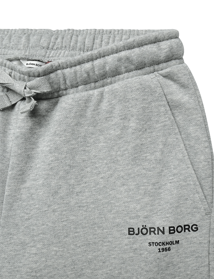Björn Borg - BORG ESSENTIAL 1 SWEATPANTS - träningsbyxor - light grey melange - 3