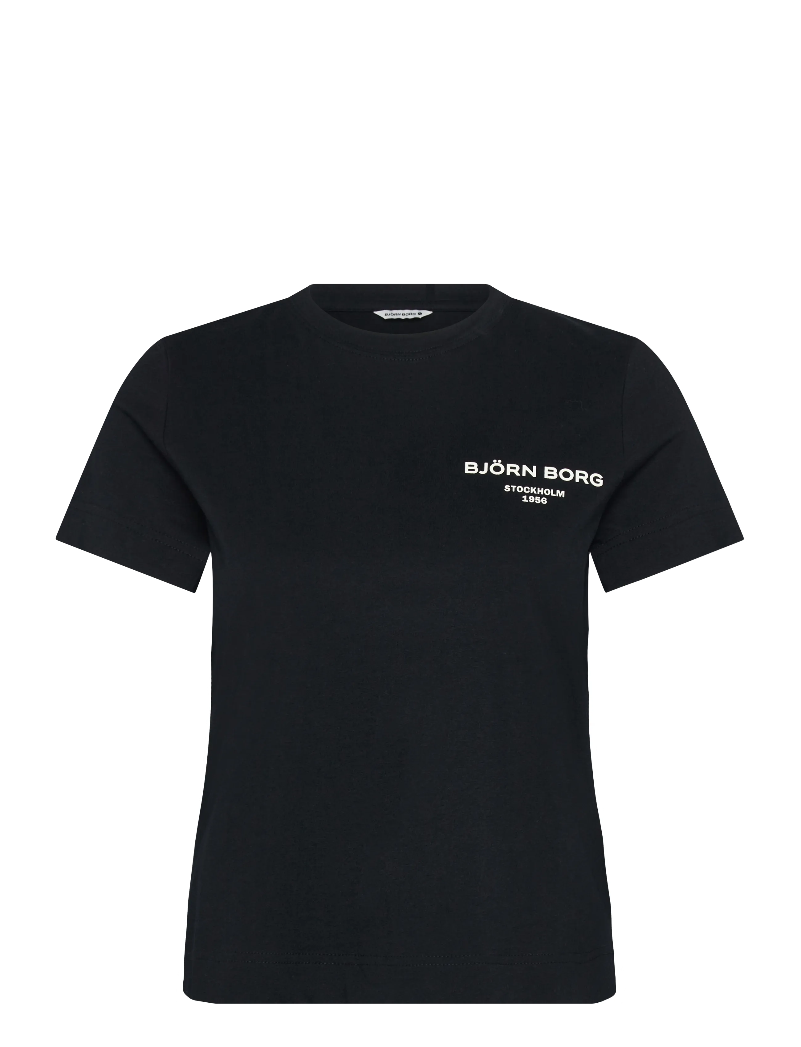 Björn Borg BORG ESSENTIAL 1 T-SHIRT - Drabužiai - BLACK BEAUTY / black