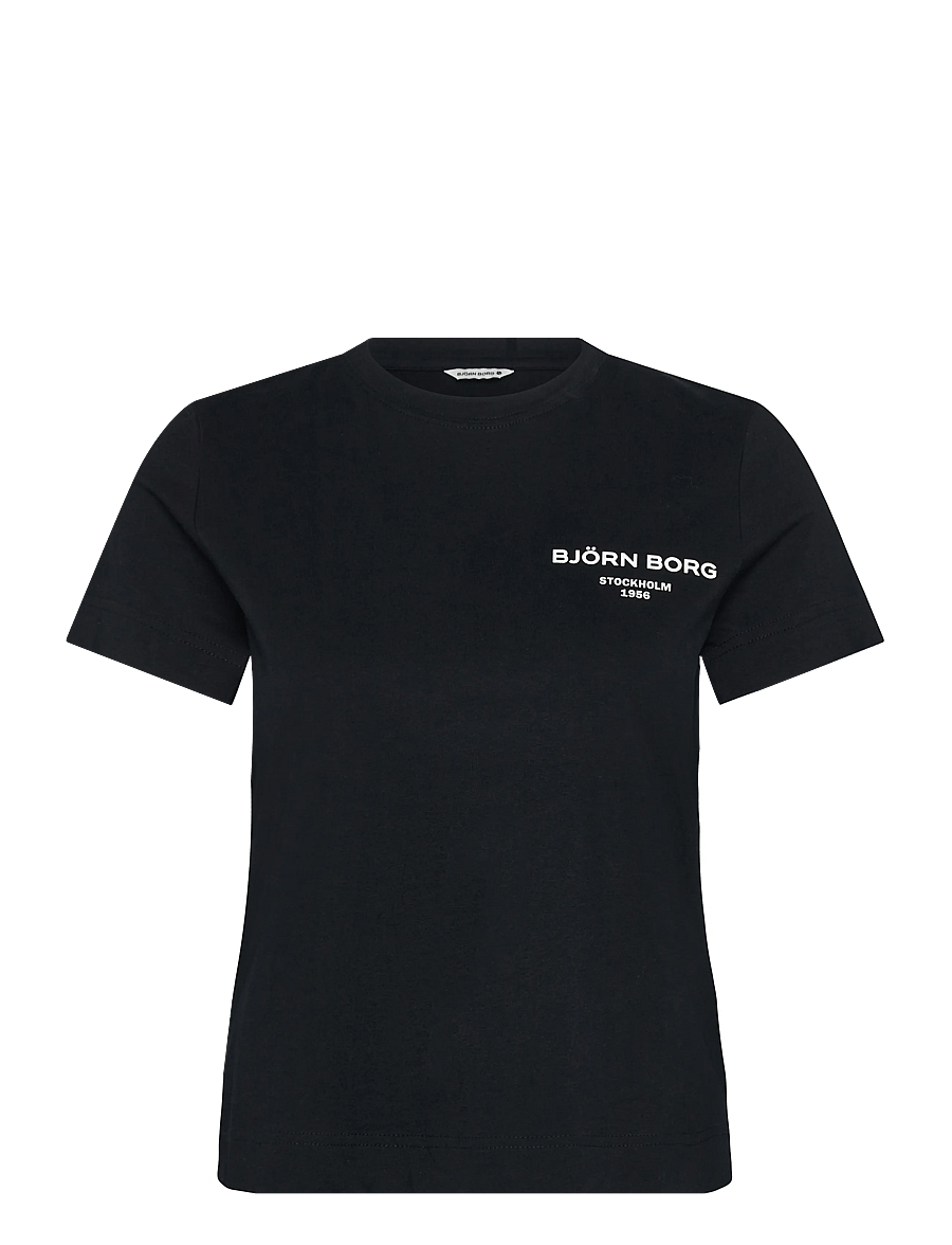 Björn Borg - BORG ESSENTIAL 1 T-SHIRT - t-shirts - black beauty - 0
