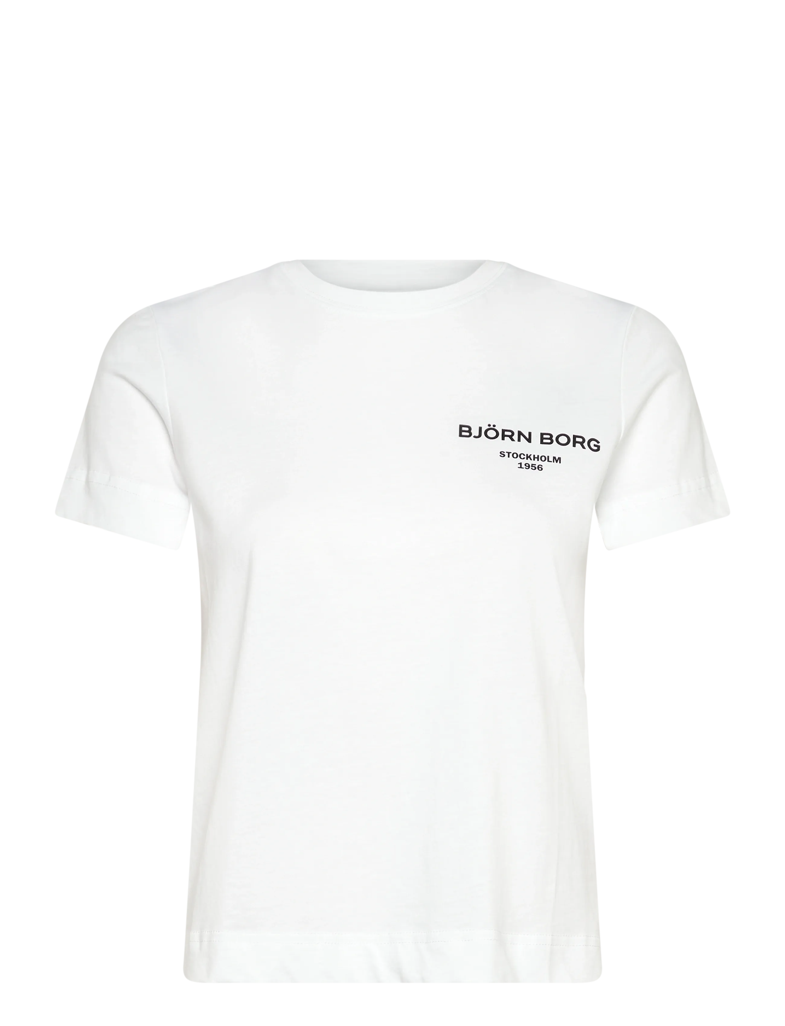Björn Borg Borg Essential 1 T-Shirt, Kvinder, Essentiel T-Shirt, Hvid, Str: XL