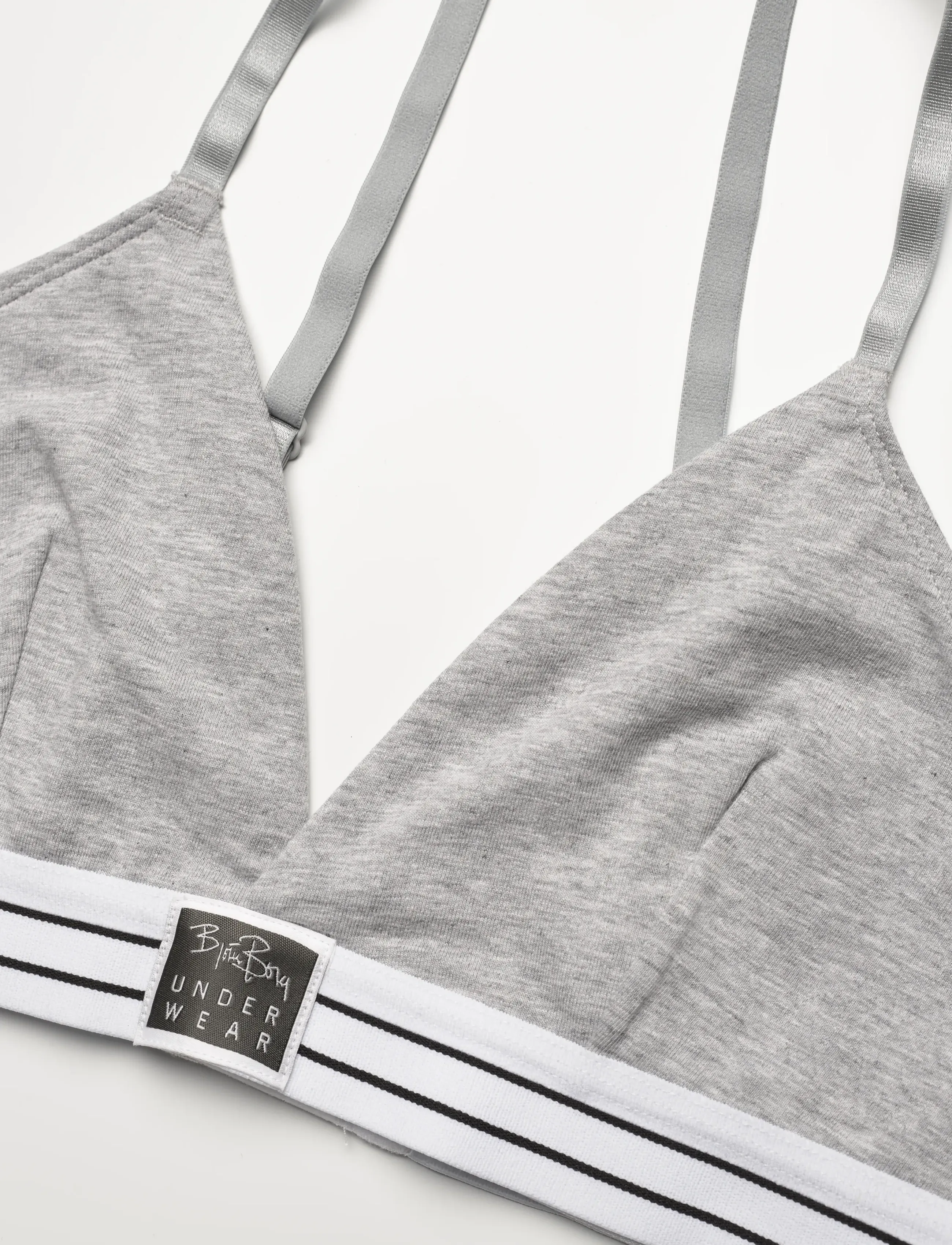 Björn Borg - ORIGINAL TRIANGLE BRA 1p - sport bh:ar - light grey melange - 3