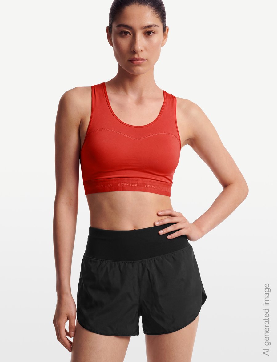 Björn Borg - BORG PERFORMANCE HIGH SUPPORT BRA - hög support - flame scarlet - 3