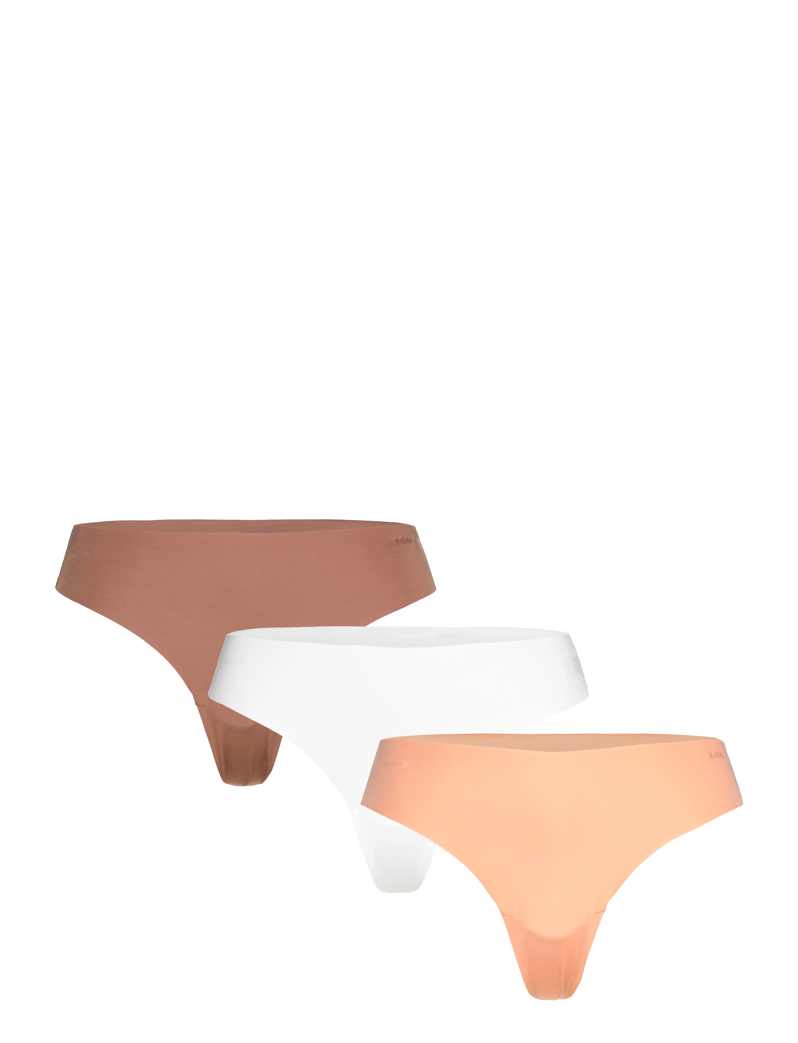 Björn Borg Invisible Thong 3P, XXL, Beige, Sport Underwear > Sport Panties, Dame
