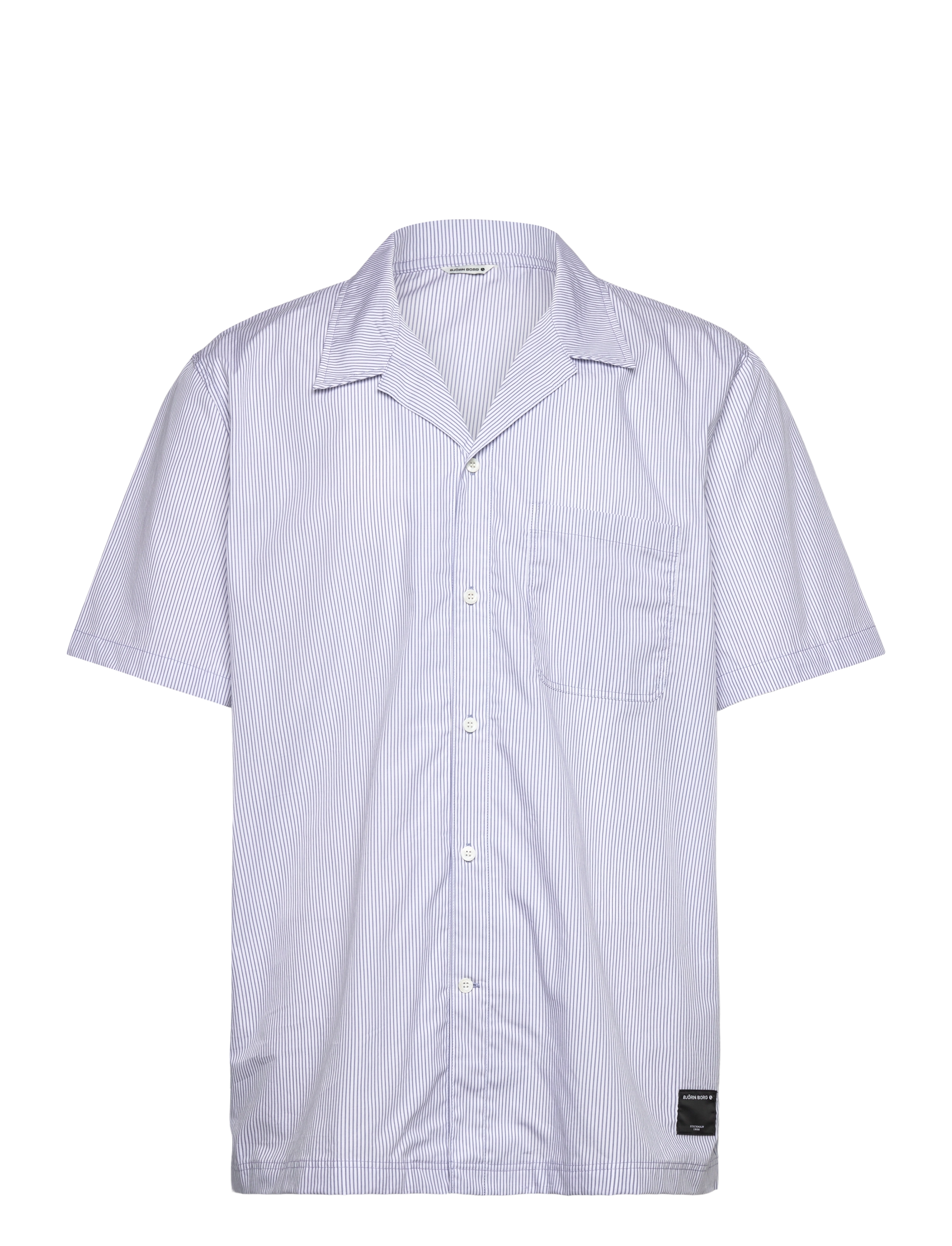 Björn Borg CORE RESORT PYJAMA SHIRT - Undertøj - BB PYJAMA STRIPE 1 / blue